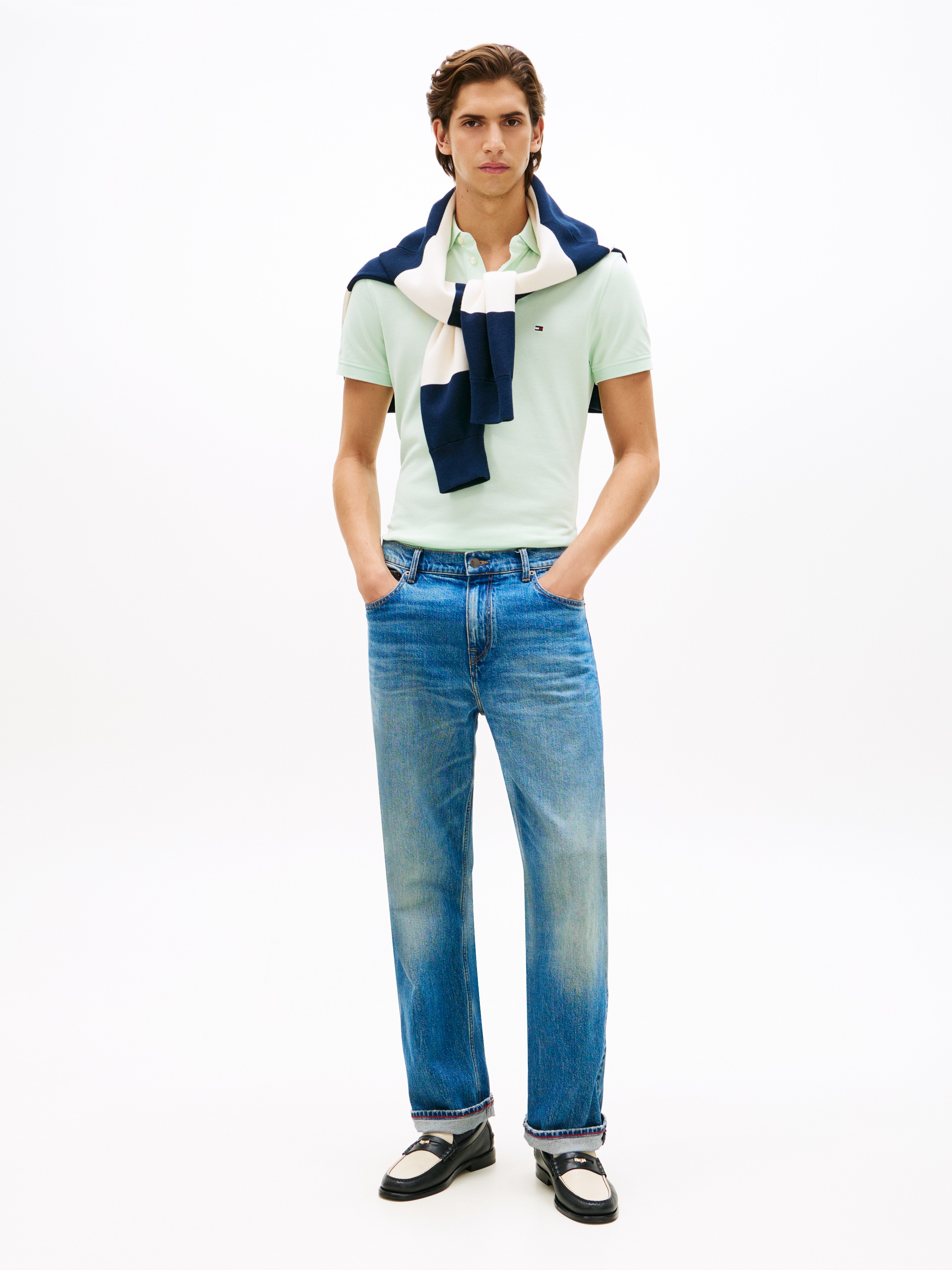Tommy Hilfiger Poloshirt »1985 SLIM POLO« mit Stickerei, Piqué-Qualität, Slim fit