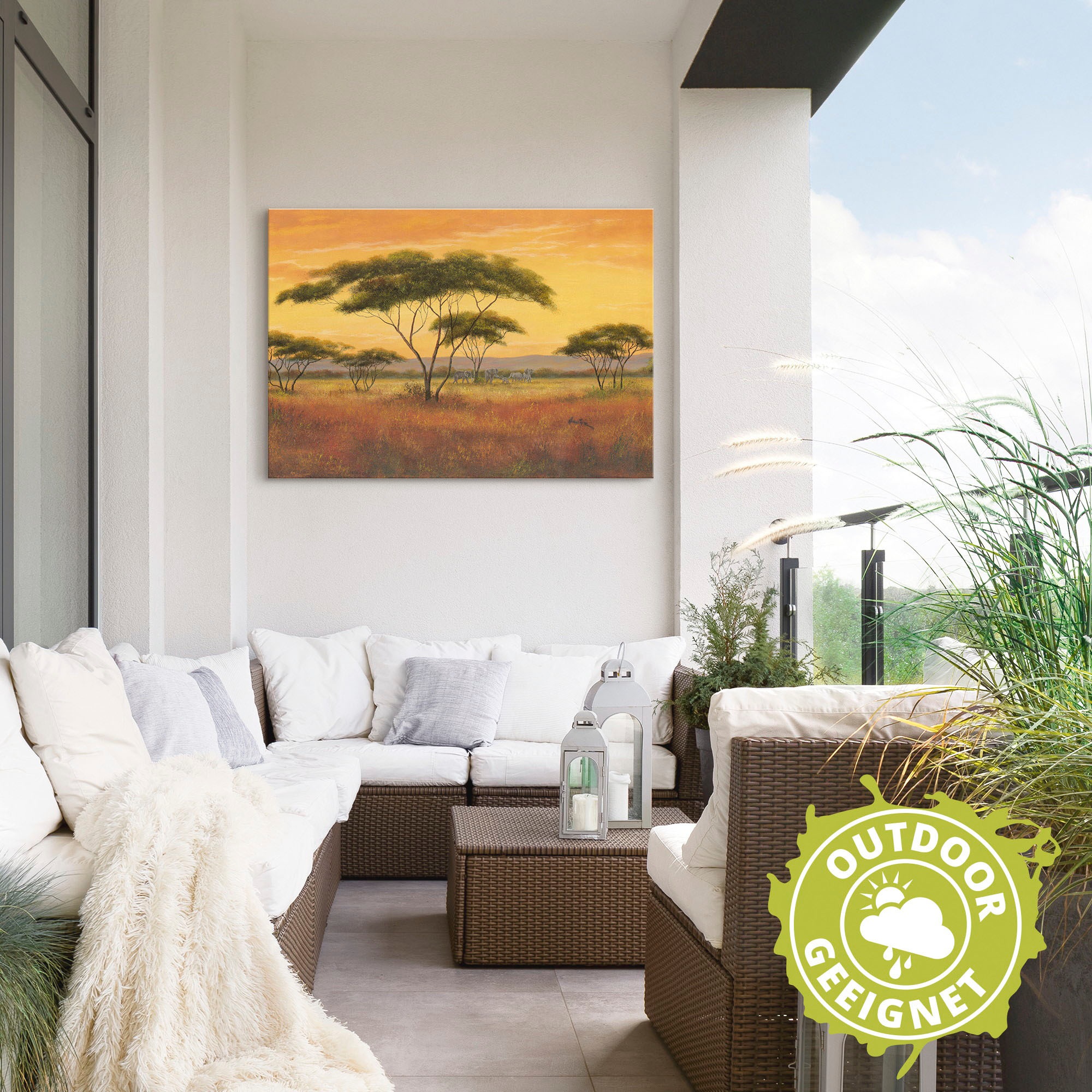 Artland Wandbild »Afrikalandschaft«, Afrika, (1 St.), als Alubild, Outdoorbild, Leinwandbild in verschied. Größen