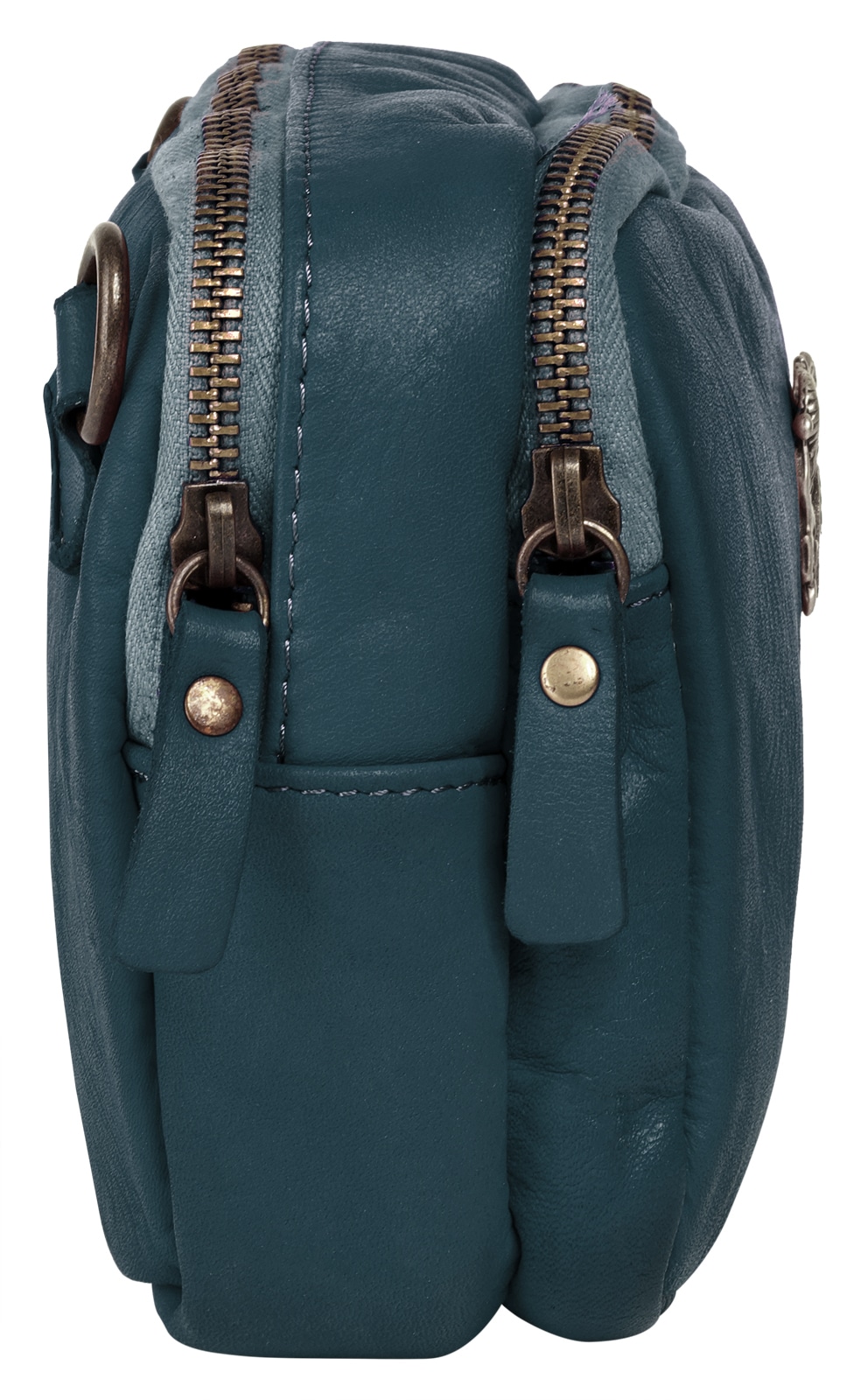 Samantha Look Umhängetasche, echt Leder, Made in Italy