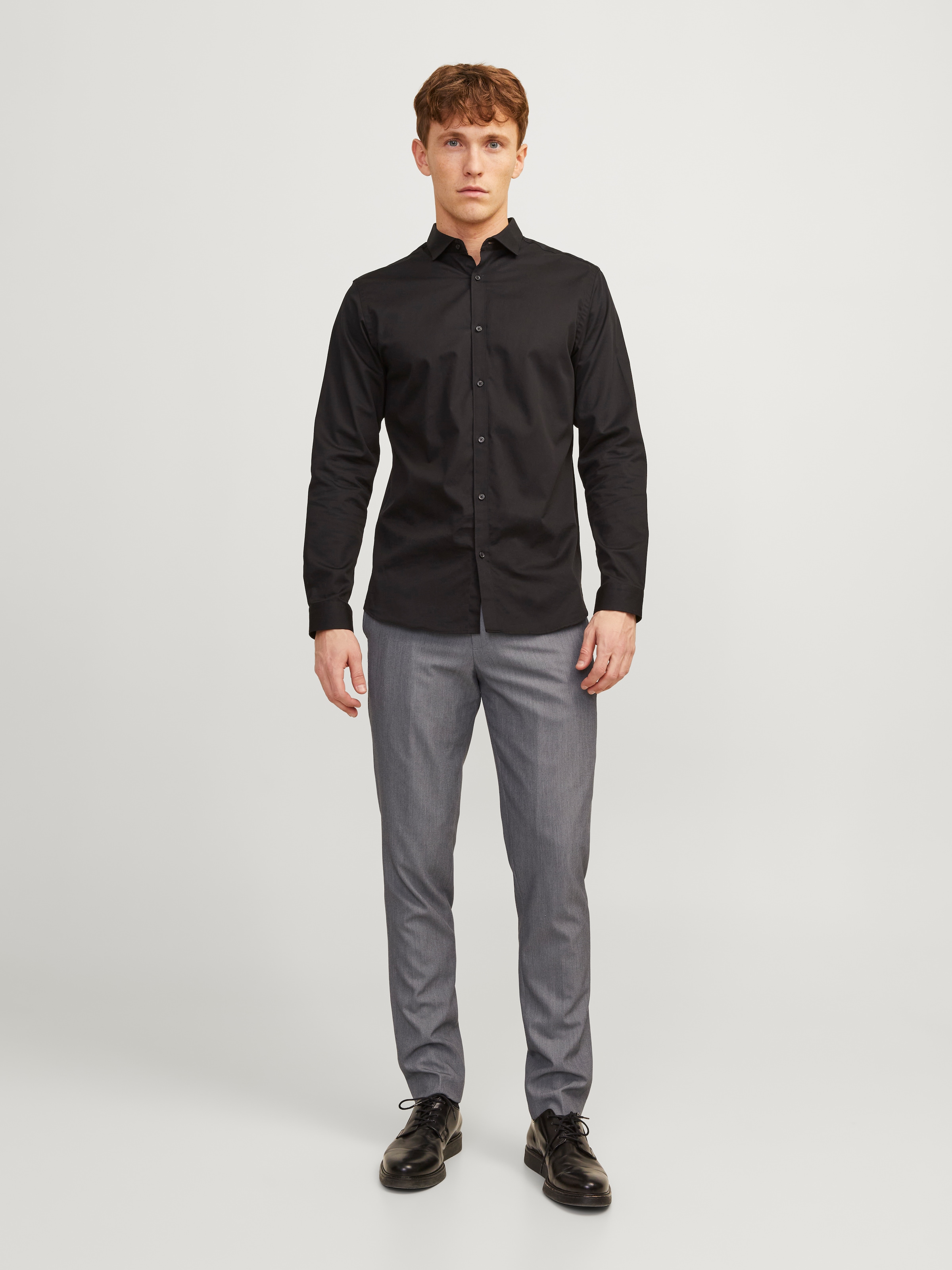 Jack & Jones Anzughose »JPRFRANCO  Hose mit schmalem Bein und cleanem Look«  meliert, modisch, slim fit, Kunstfaser