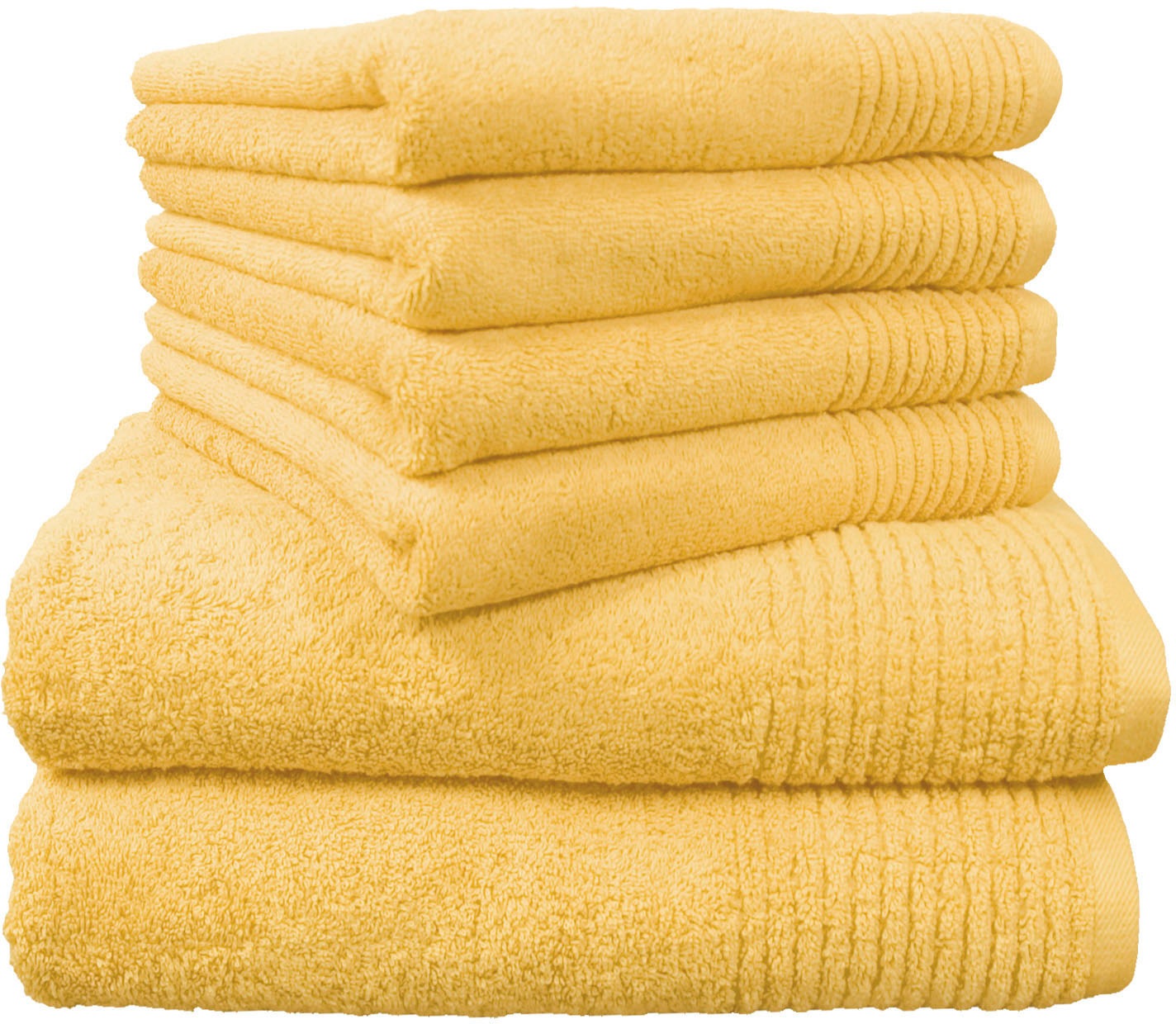 Dyckhoff Handtuch Set »Brillant« Set 6 Stk. Walkfrottee mit Streifenbordüre günstig online kaufen