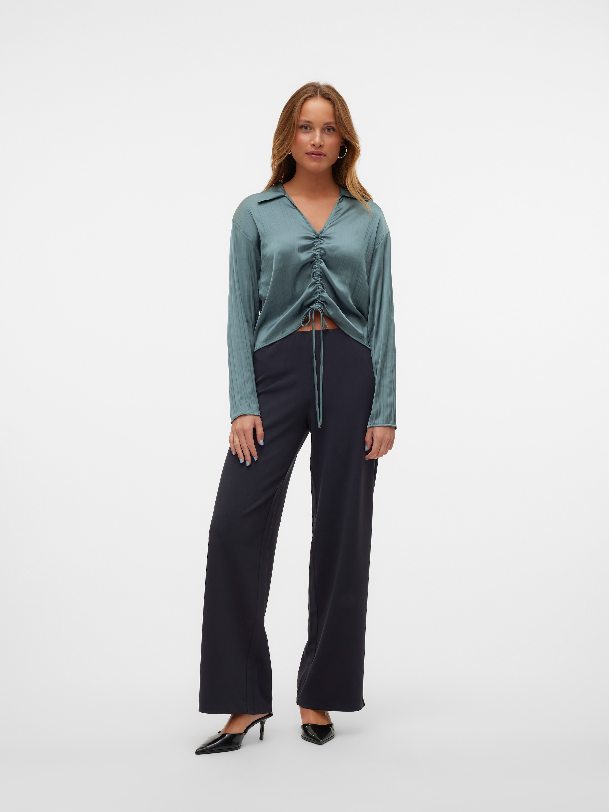 Vero Moda Schlupfhose »VMBERLIN ZAMIRA MW WIDE PANT NOOS«, Sommerhose