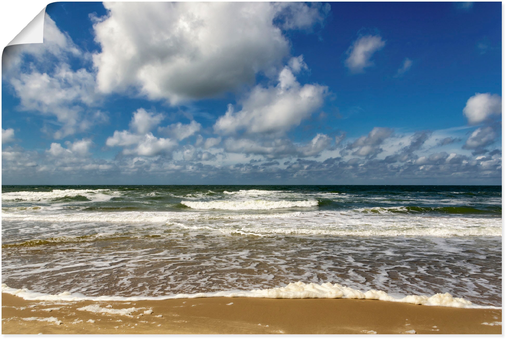 Artland Wandbild »Meeresblick Strand Paal«, Strandbilder, (1 St.), als Alub günstig online kaufen