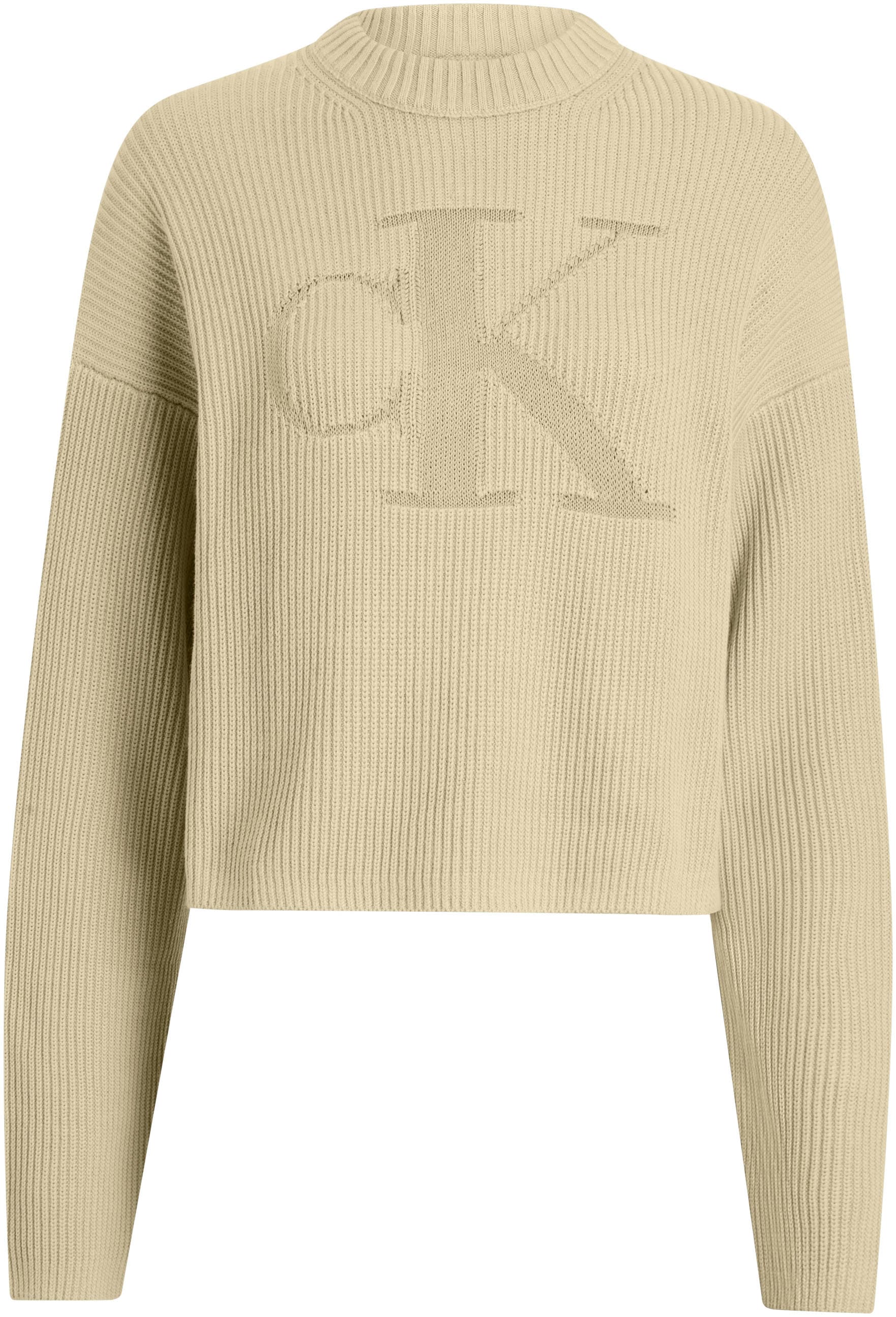 Calvin Klein Jeans Stehkragenpullover »LOGO INTARSIA REGULAR SWEATER«, mit Logostickerei