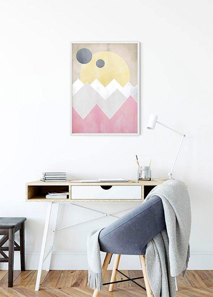 Komar Bild »Sunrise Spring«, Formen-Kunst, (1 St.), Wandbild zur Dekoration - ohne Rahmen