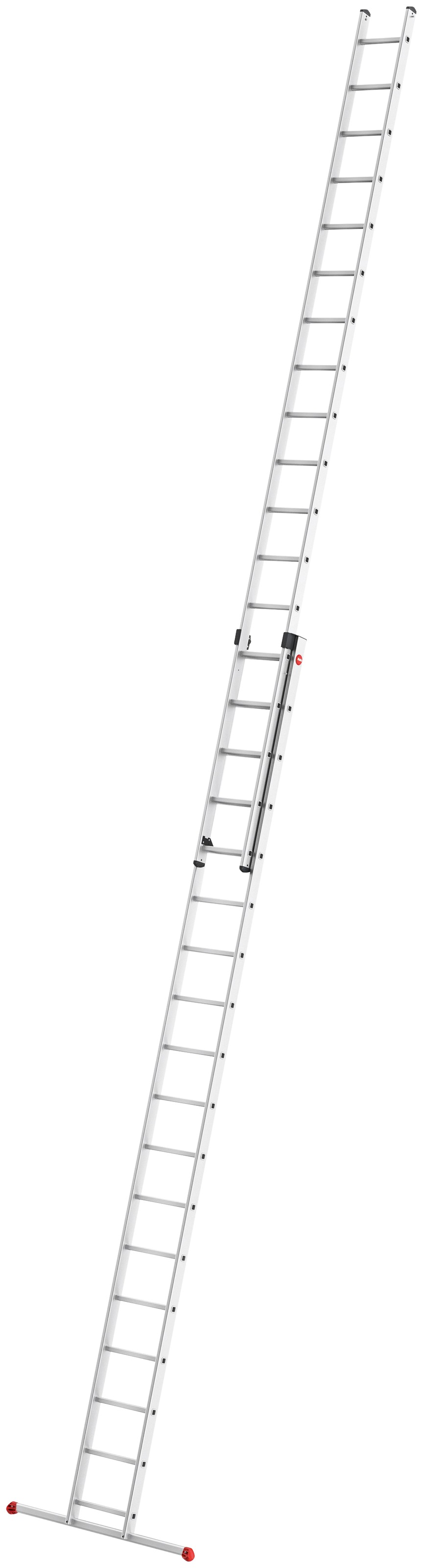 Hailo Anlegeleiter »S80 ProfiStep duo«, Aluminium-Schiebeleiter 2-teilig 2x18 Sprossen