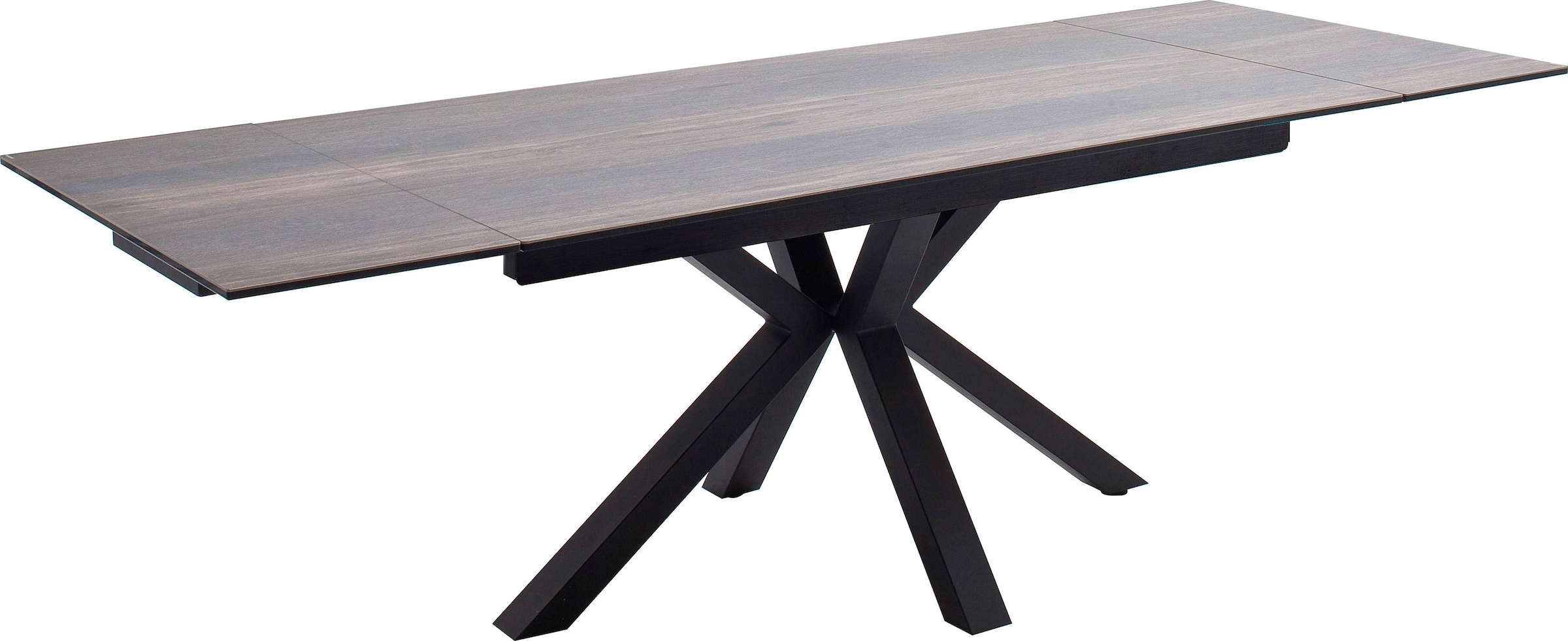 MCA furniture Esstisch »Nagano«, Esstisch Glas-Keramik mit Stirnauszug