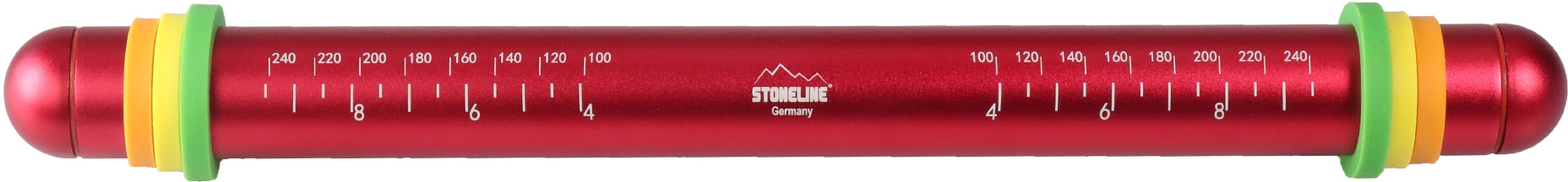 STONELINE Teigroller, 3 abnehmbare Abstandshalter, mit Antihaft-Effekt