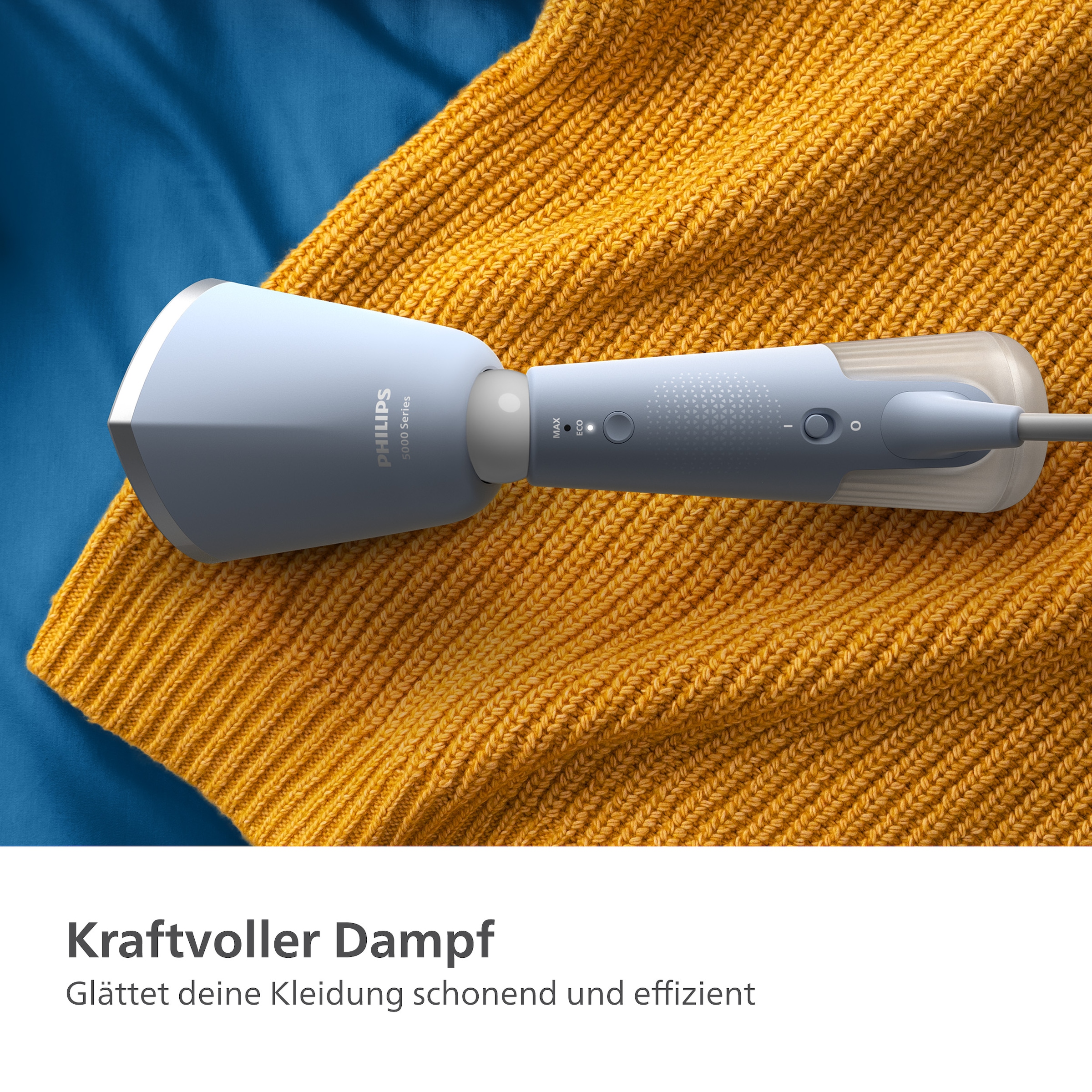 Philips Dampfbürste »STH5020 "Styler", 120 ml abnehmbarer Wassertank, Metallplatte«, 1400 W, Steamer im schlanken Design, 2-in-1 Handschuh und Tasche inkl.