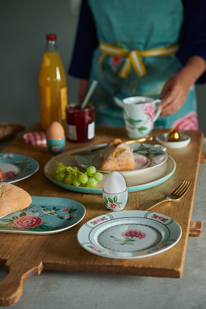 PiP Studio Teller-Set »Kuchen-Teller Blushing Birds, Ø 17 cm«, (Set, 4 tlg.), Frühstücksteller im 4er Set