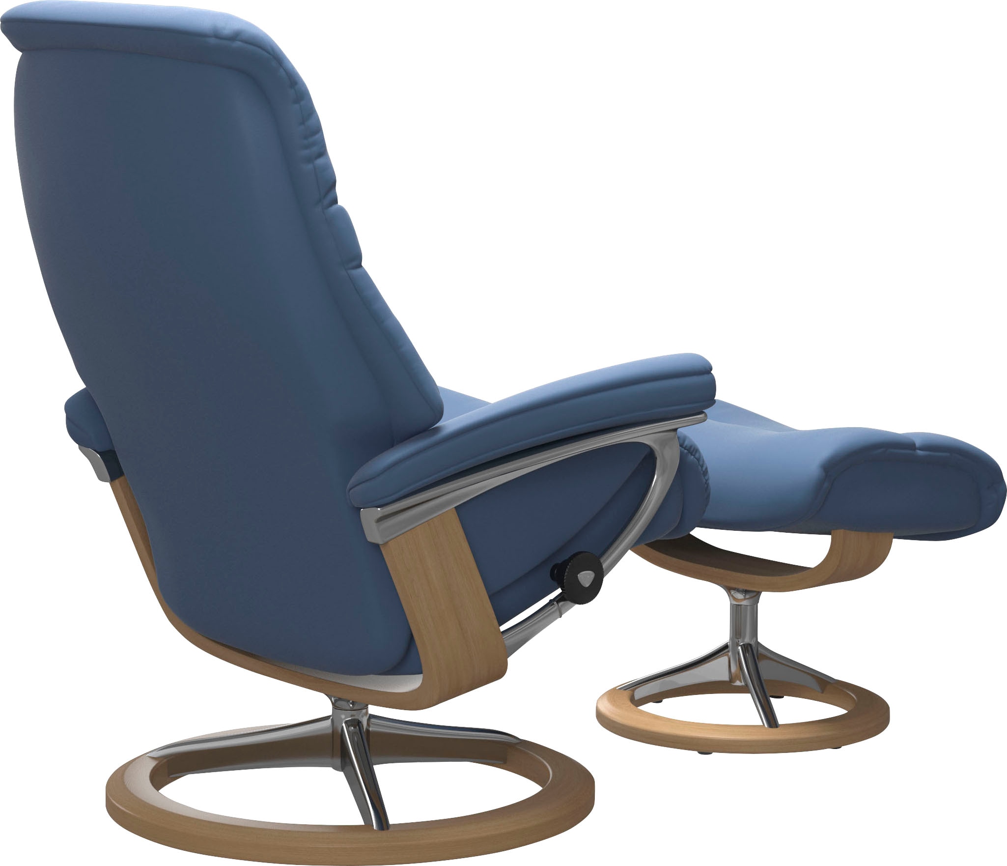 Stressless® Relaxsessel »Sunrise«, (Set, Relaxsessel mit Hocker), mit Signature Base, Größe S, Gestell Eiche