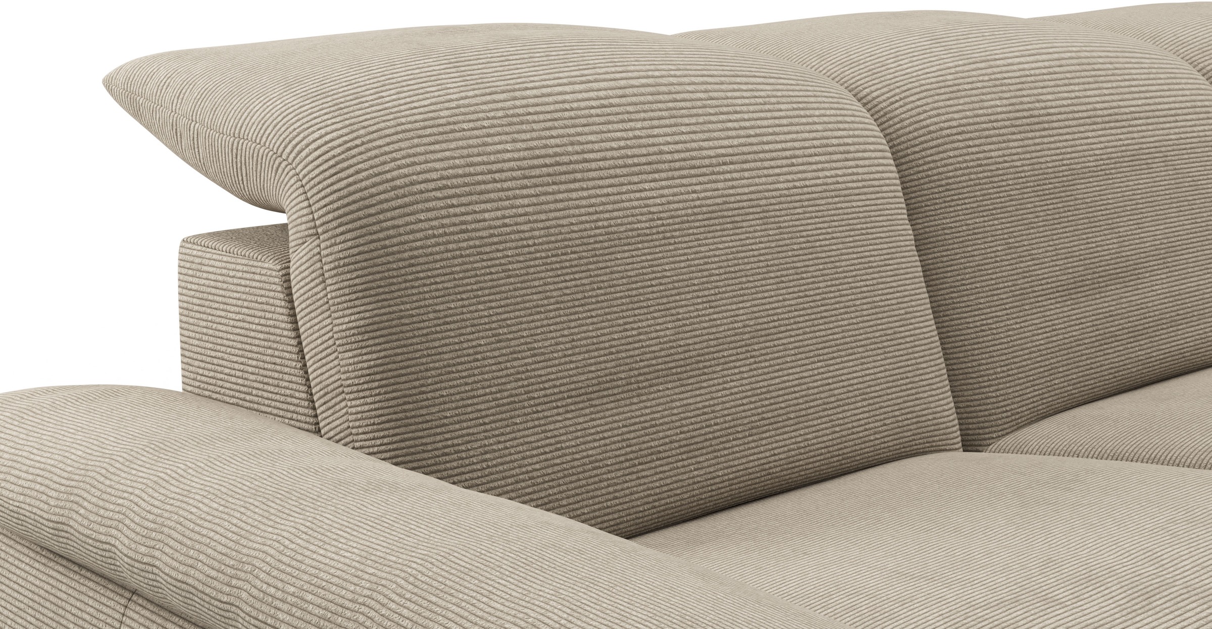 Musterring Ecksofa »MR 370, intelligenter Komfort im modernen Design« Optionale Relaxfunktion, flexible Kopfteile & klappbare Armlehnen