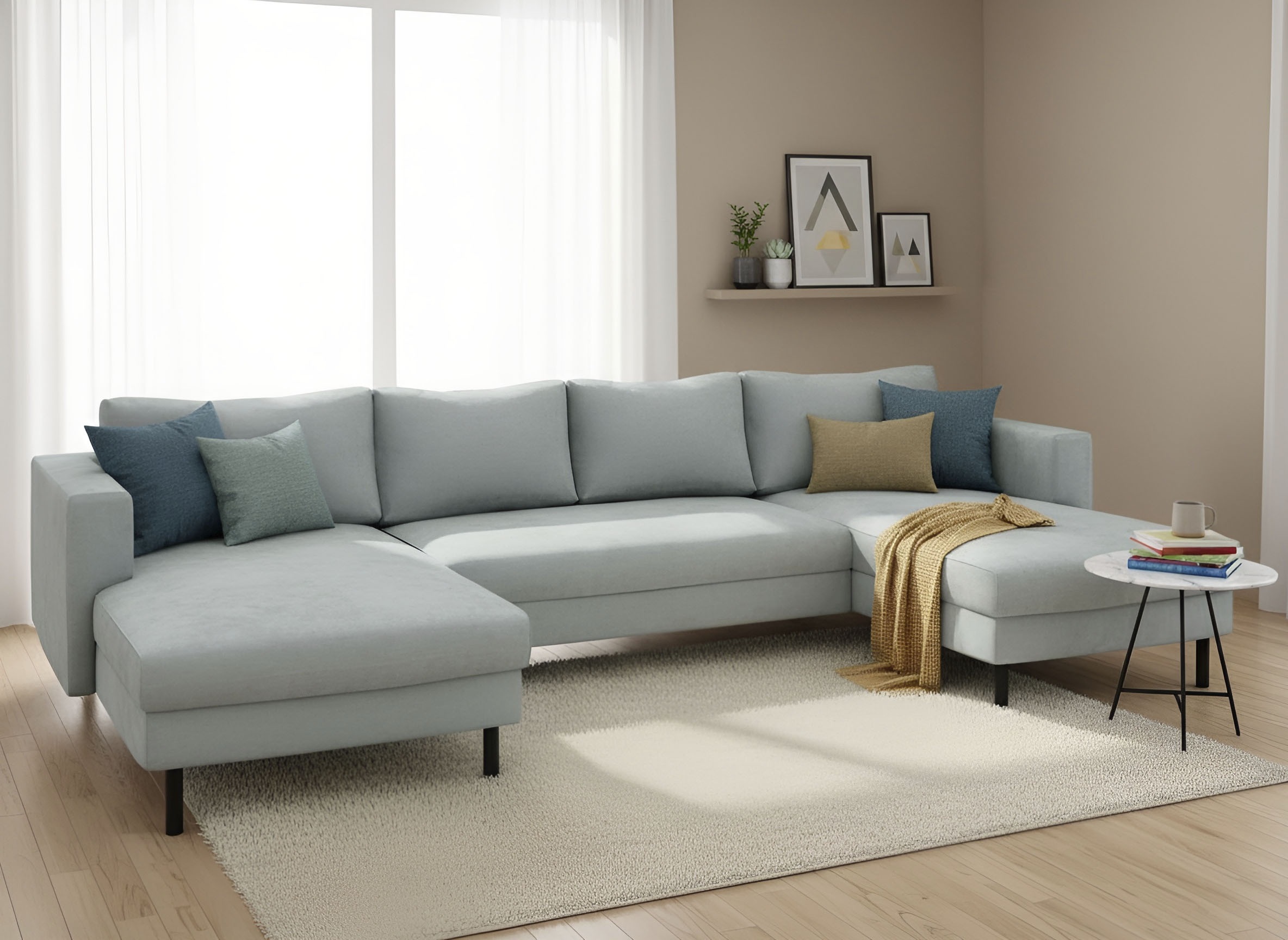 TRENDMANUFAKTUR Wohnlandschaft »Amazing II, wahlw. mit Schlaffunktion & Bet günstig online kaufen