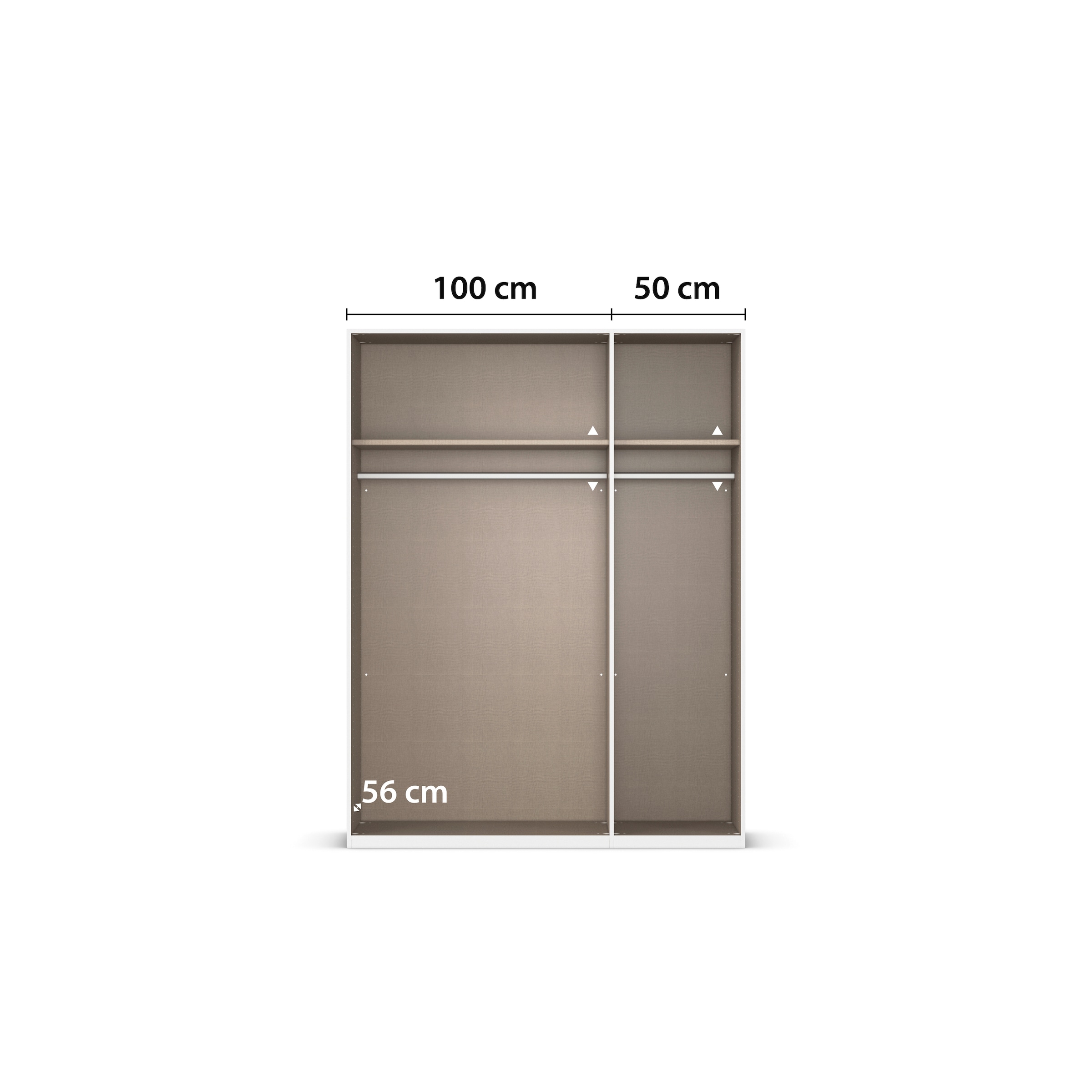 rauch Drehtürenschrank »Kleiderschrank Schrank Garderobe Schlafzimmerschrank EVELYN«, (in 2 Höhen 197 oder 210 cm erhältlich), in elegantem Stil, viel Stauraum 4 Breiten und 2 Höhen MADE IN GERMANY