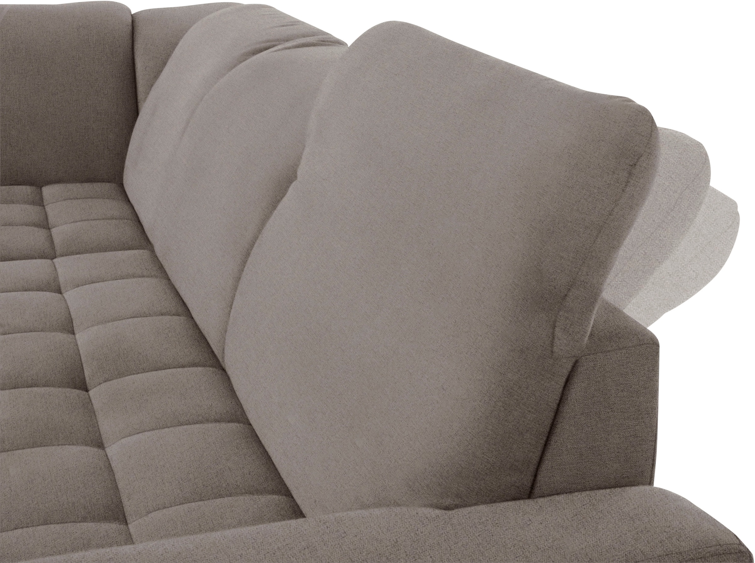 DOMO collection Ecksofa »Franzi L-Form«, wahlweise mit Kopfteilverstellung (dann Breite: 275 cm)