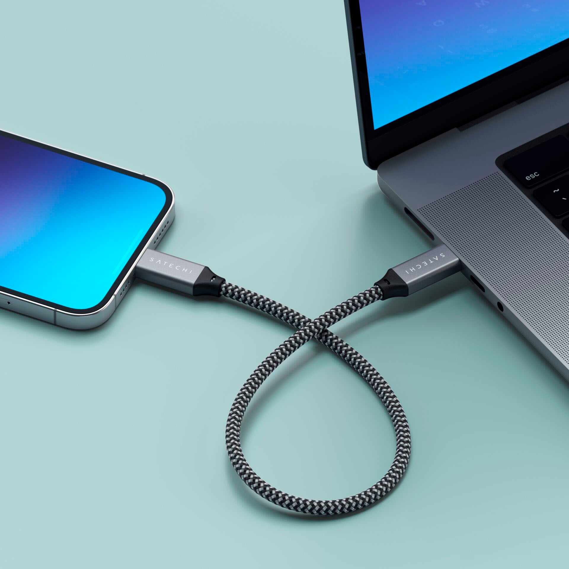 Satechi USB-Kabel »USB4 C-to-C 25cm«, USB-C, 25 cm