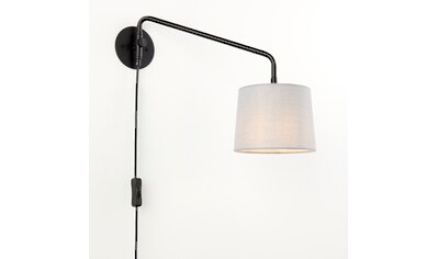 Brilliant Leuchten Wandleuchte »Hashim«, E14, 1 St., Wandlampe Ausleger schwarz matt/grau kaufen