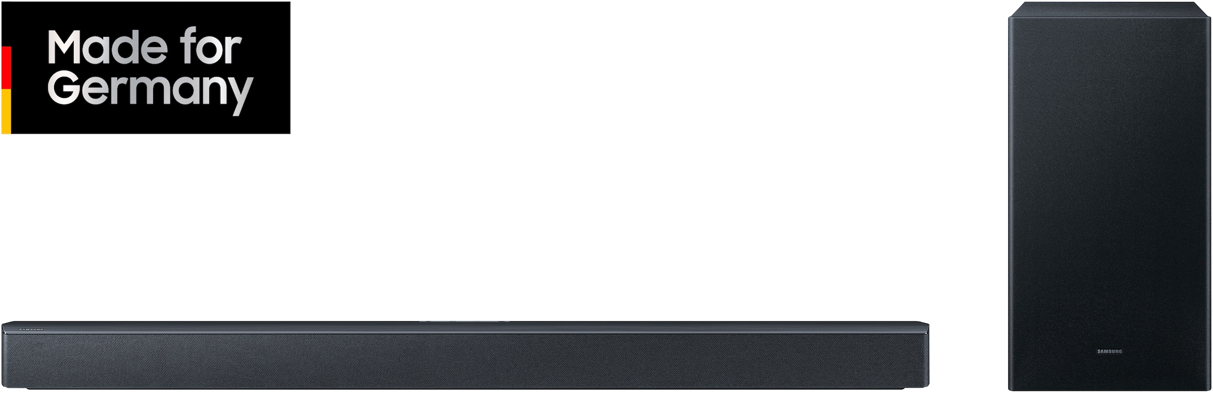 Samsung Soundbar »HW-B460GF/ZG Soundbar« 2.1 (Bluetooth Bassregelung | Lautstärkeregelung | Pairing 300 W) 2.1-Kanal Sound System, Dolby Audio I DTS Virtual:X, Bass-Boost-Modus