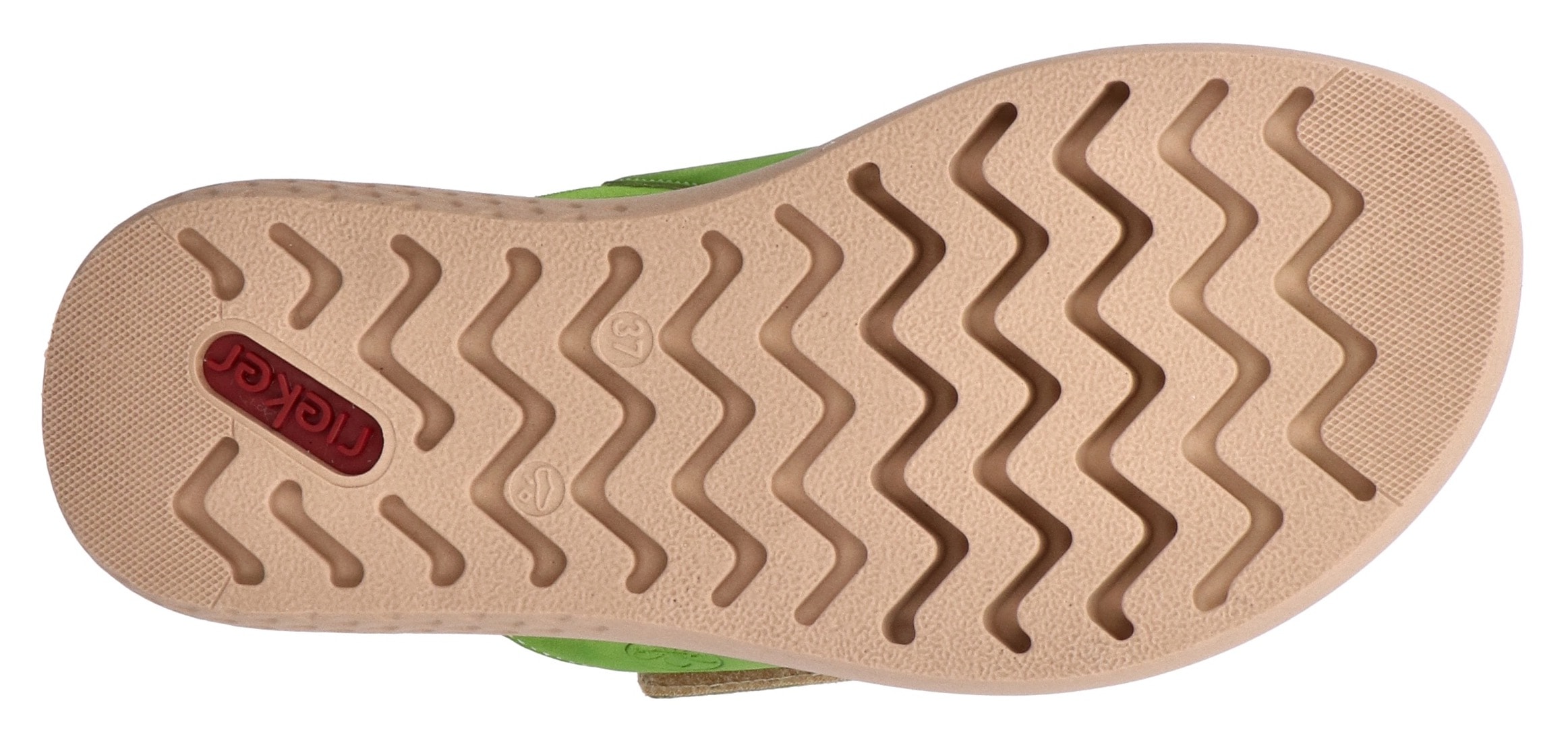 Rieker Pantolette, Sommerschuh, Strandschuh, Hausschuh, Schlappen mit bequemem Fußbett