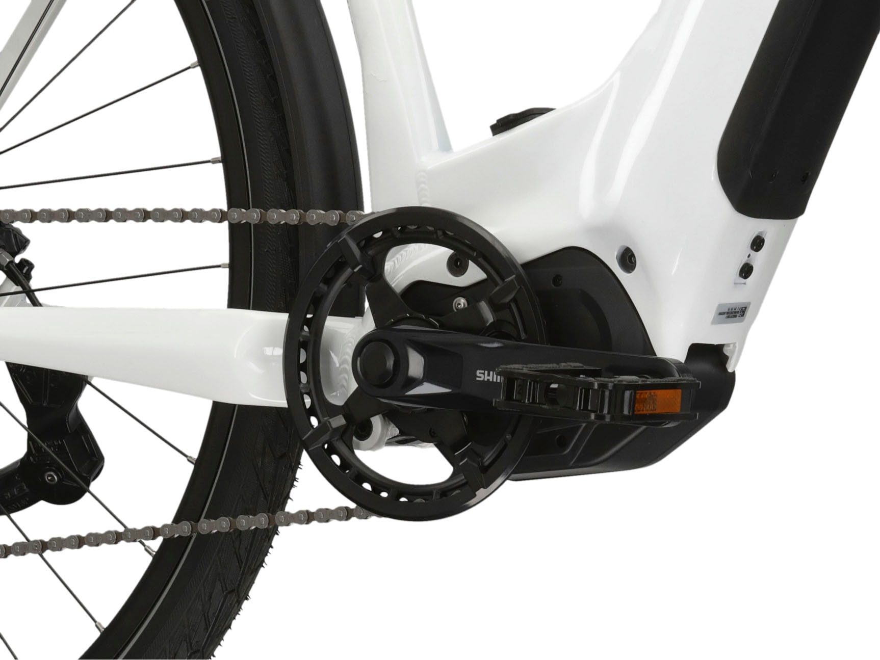 Kross E-Bike »KROSS E-Trekkingrad Trans 5.0 28" weiß 9 Gänge«, 9 Gang, microSHIFT, ADVENT M619, Mittelmotor 250 W, Pedelec, Elektrofahrrad für Damen und Herren