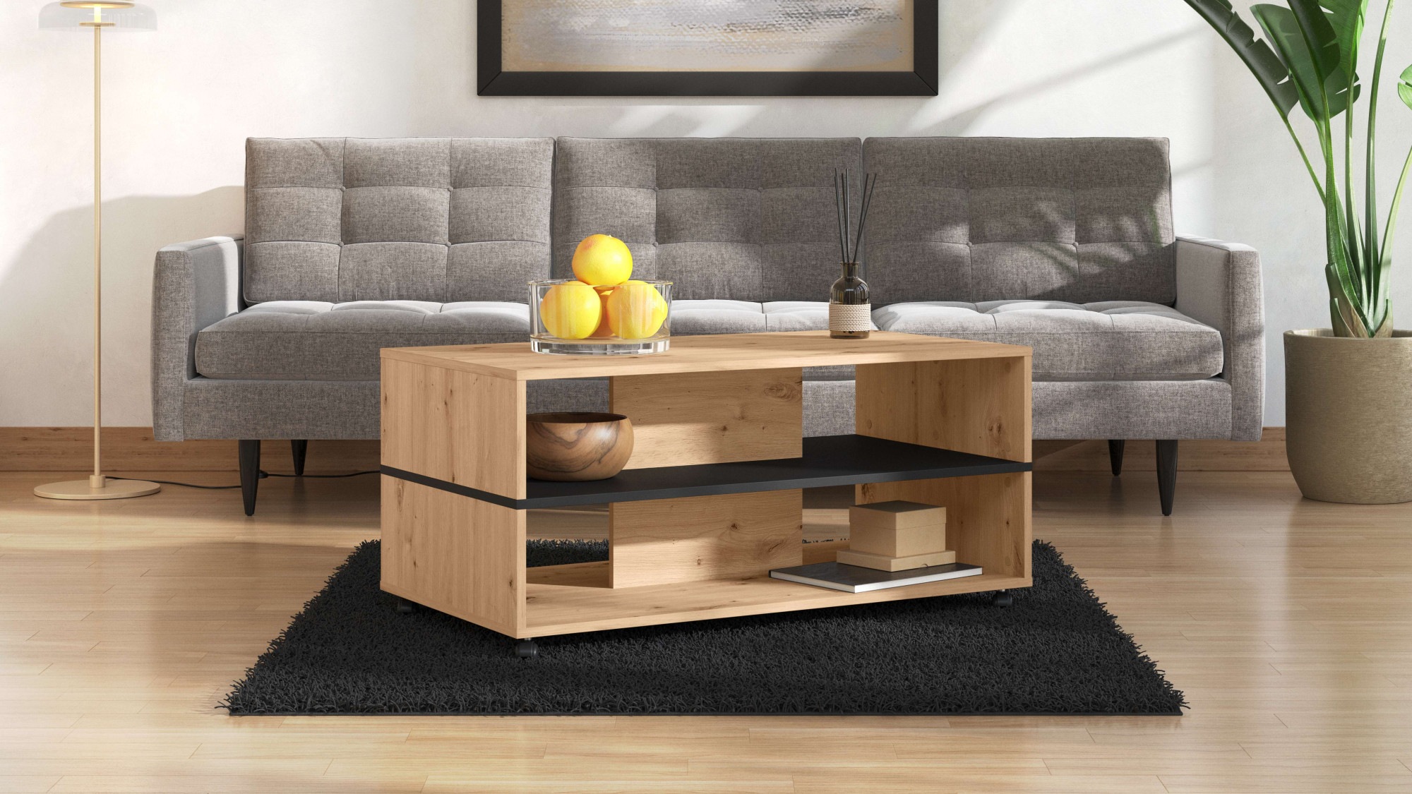 Home affaire Couchtisch »Savio Kaffeetisch, 101 cm, in trendigen Farben, mo günstig online kaufen