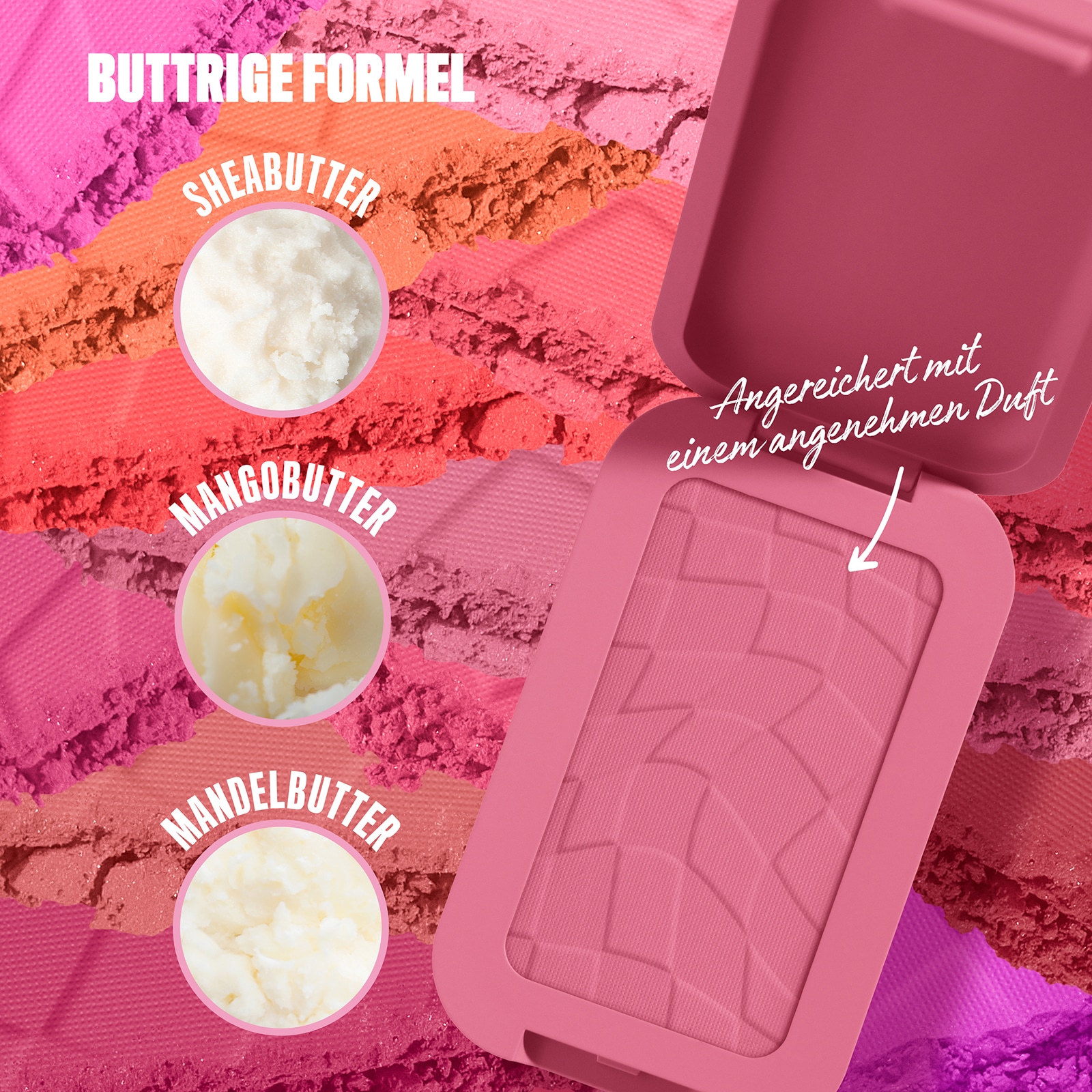NYX Rouge »Makeup Buttermelt Blush«, Cremige, leichte Textur, variable Deckkraft, pflegende Formel.