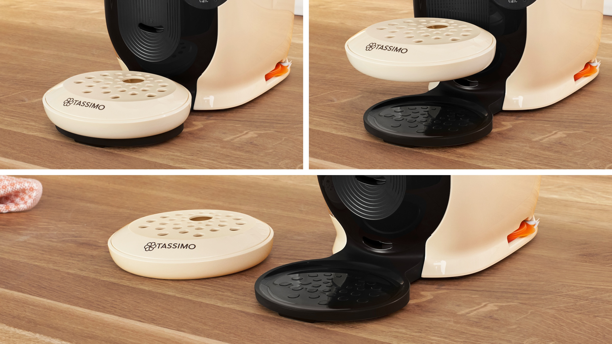 TASSIMO Kapselmaschine »style friendly TAS117E, über 70 Getränke, platzsparend«, nachhaltig, geeignet für alle Tassen, Wassertank 0,7 L, creme/schwarz