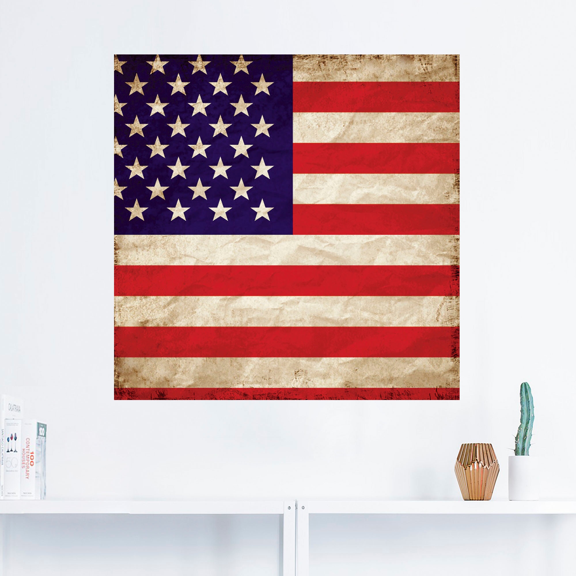 Artland Wandfolie »USA Amerikanische Flagge«, Zeichen, (1 St.), selbstklebend