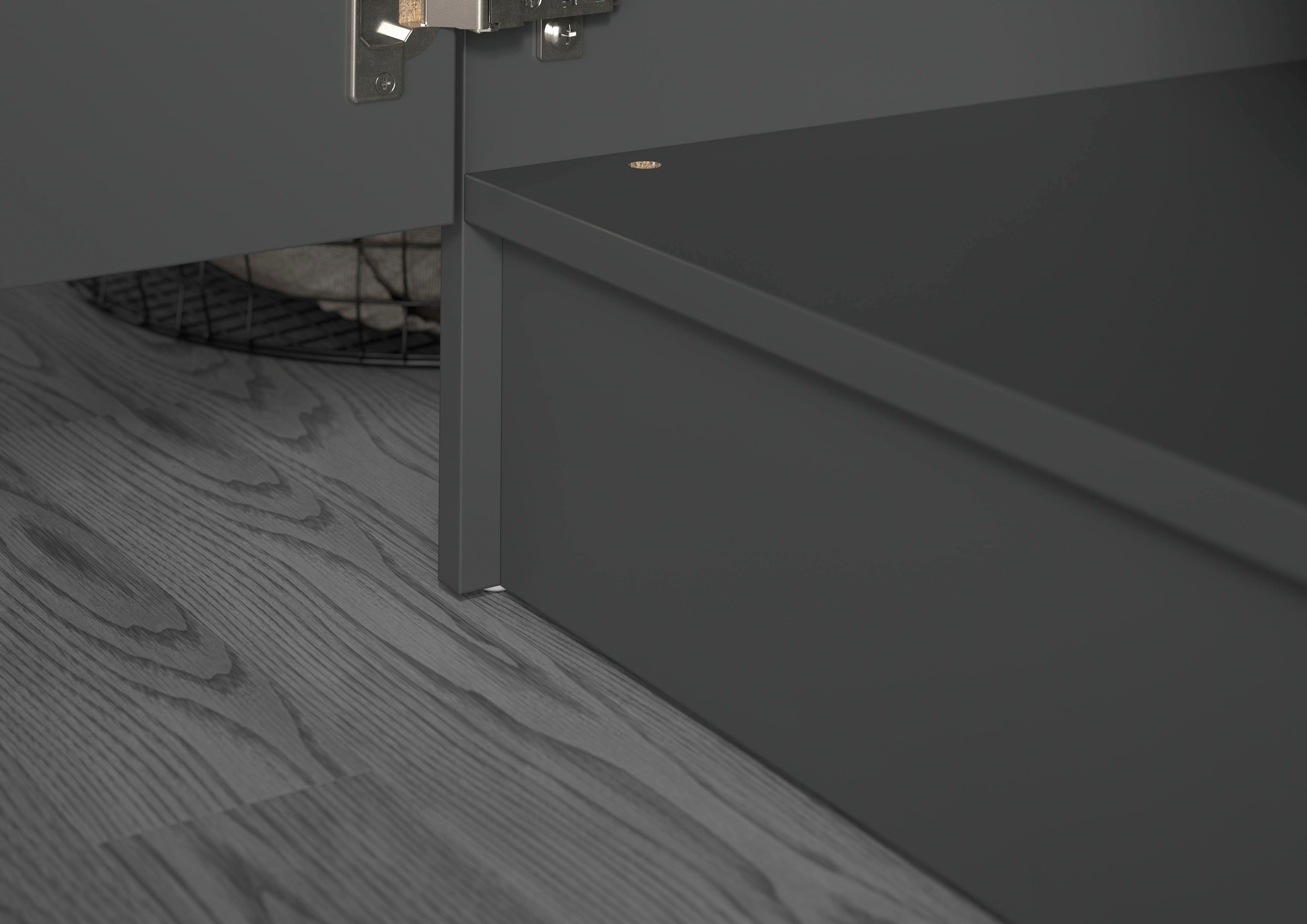 welltime Badmöbel-Set »FALAS, TOPSELLER!, 2-teilig, Hauswirtschaftsraum Set, Breite 126 cm« Set, bestehend aus: 1x Waschmaschinenumbauschrank & 1x Wäscheschrank, 2 Stk. tlg.