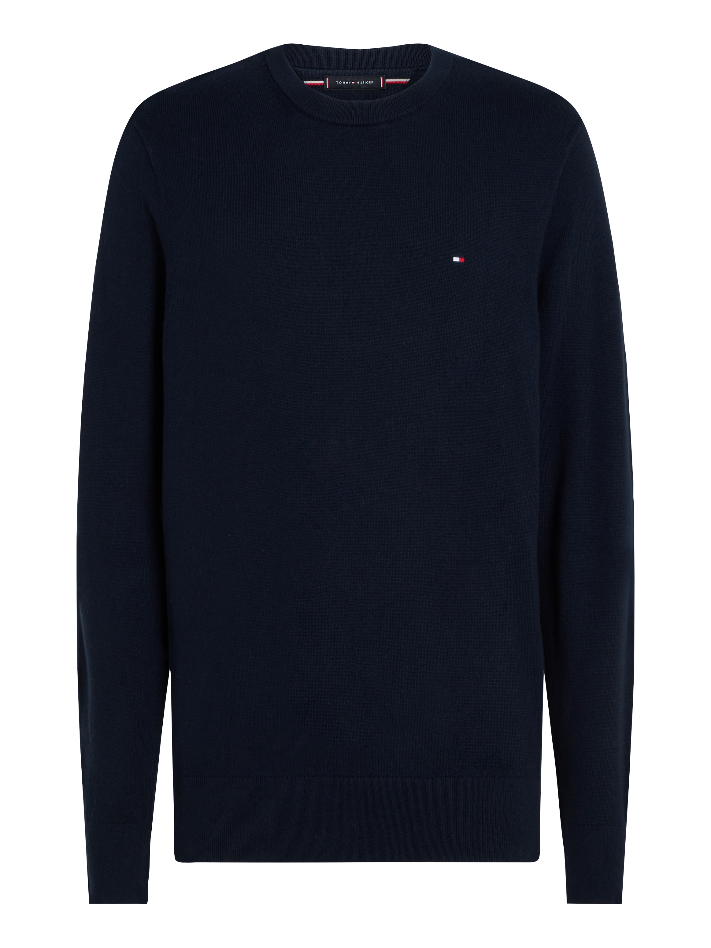 Tommy Hilfiger Rundhalspullover »PIMA ORG CTN CASHMERE CREW NECK«