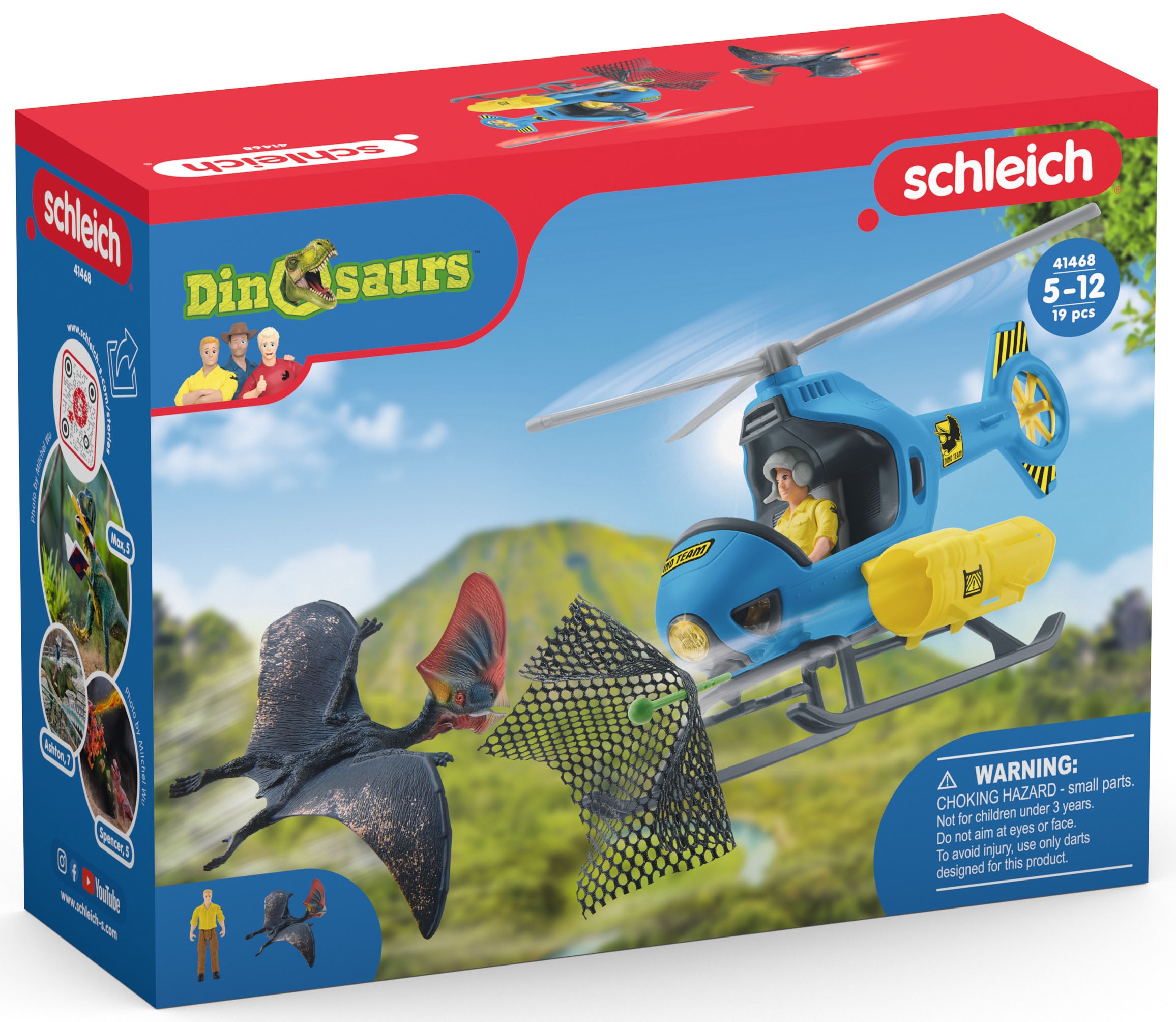 Schleich® Spielwelt »DINOSAURS, Angriff aus der Luft (41468)«, Made in Europe