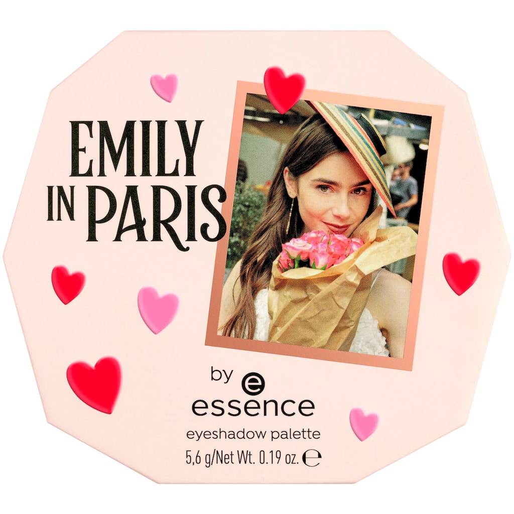 Essence Lidschatten-Palette »EMILY IN PARIS by essence eyeshadow palette«, Augen-Make-Up mit verschiedenen Texturen, vegan