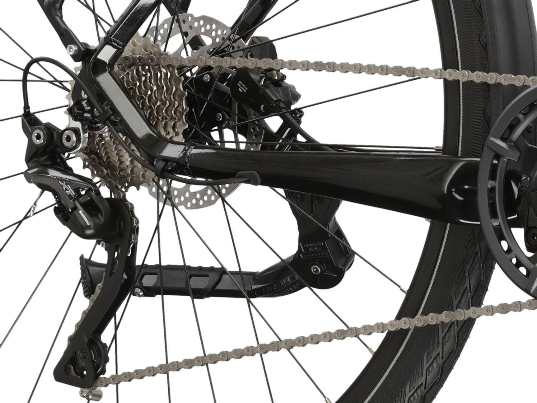 Kross E-Bike »E-Trekkingrad Trans Hybrid 6.0 28 Zoll schwarz«, 10 Gang, Shimano, DEORE XT T8000, Mittelmotor 250 W, Pedelec, Elektrofahrrad für Herren