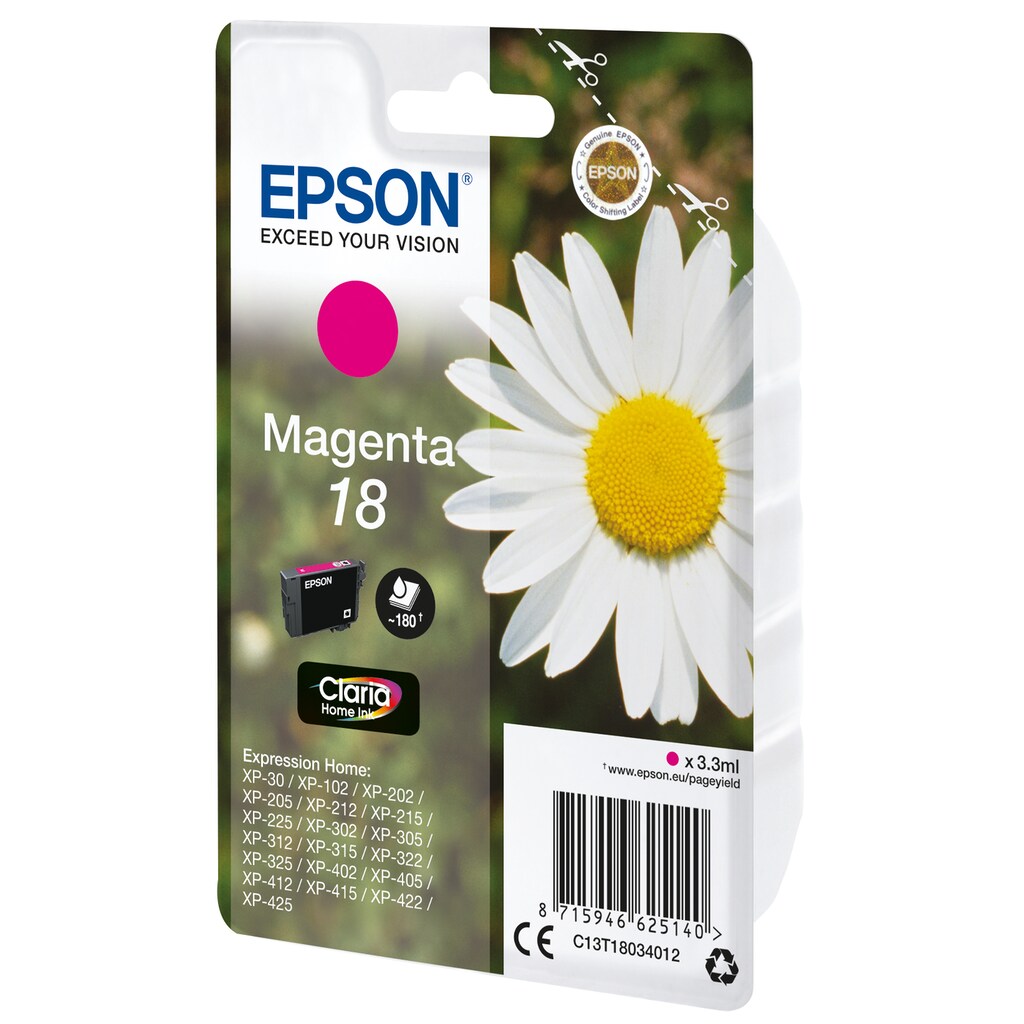 Epson Tintenpatrone »Epson Daisy Singlepack Magenta 18 Claria Home Ink«