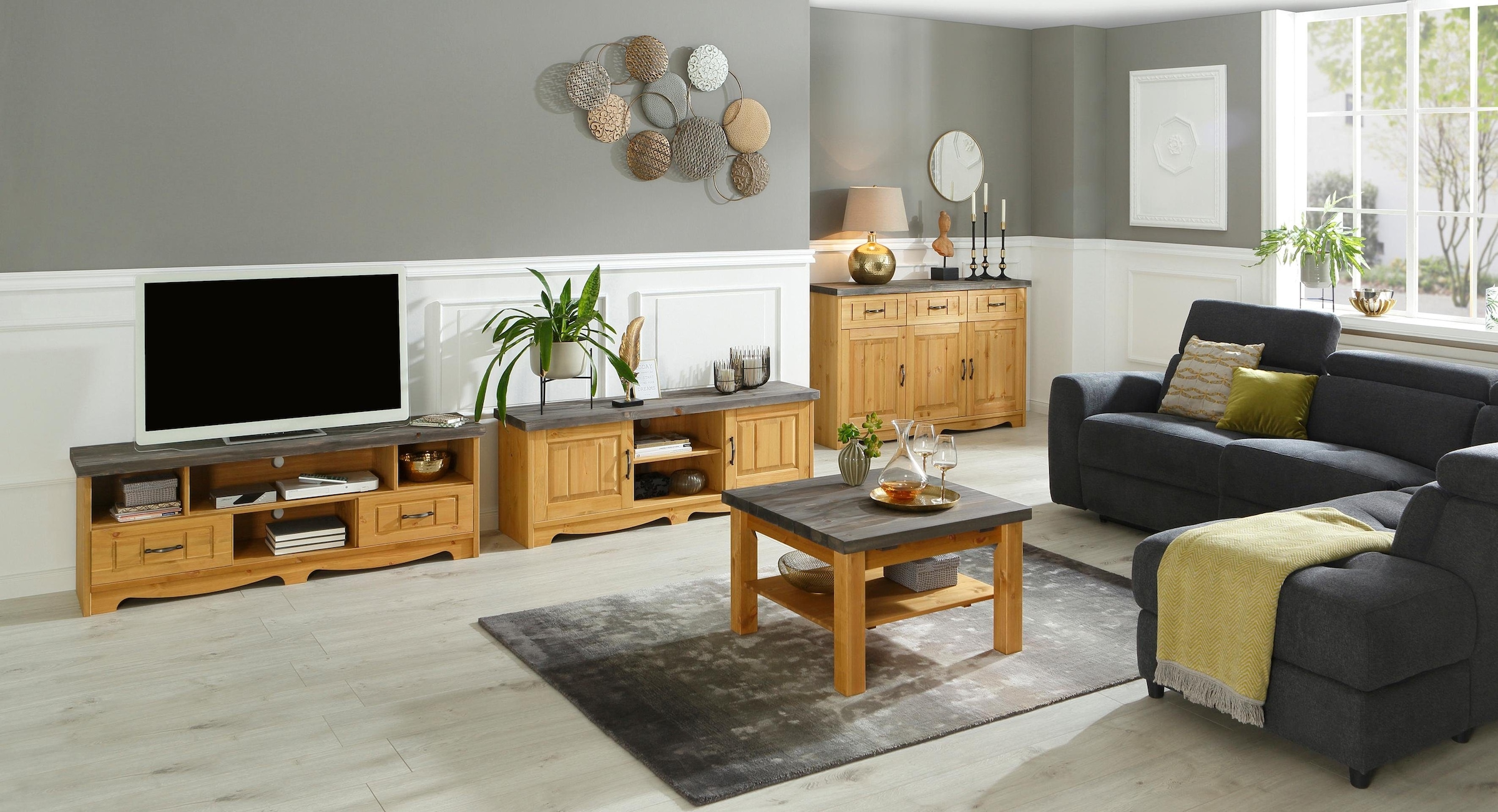 Home affaire Sideboard »Trinidad Antique«, Kommode, 148 cm