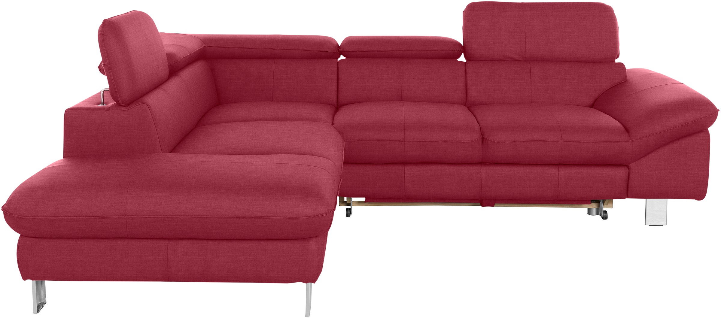 COTTA Ecksofa »Driver L-Form«, mit Kopfteilverstellung, wahlweise mit Bettfunktion & Bettkasten