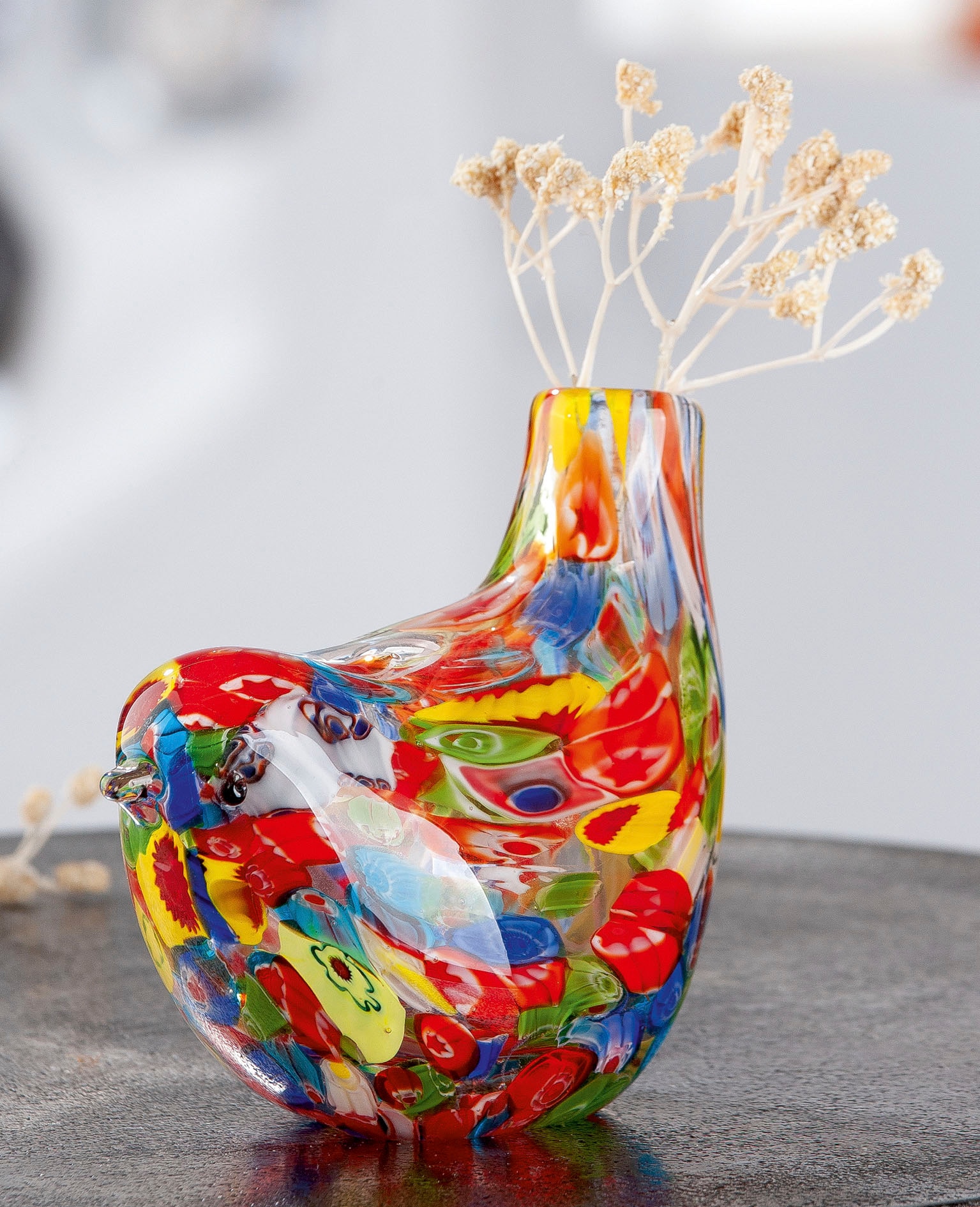 Casablanca by Gilde Tischvase mundgeblasen, Höhe »Bird«, 13 Glas, ca. online durchgefärbt aus cm bestellen und