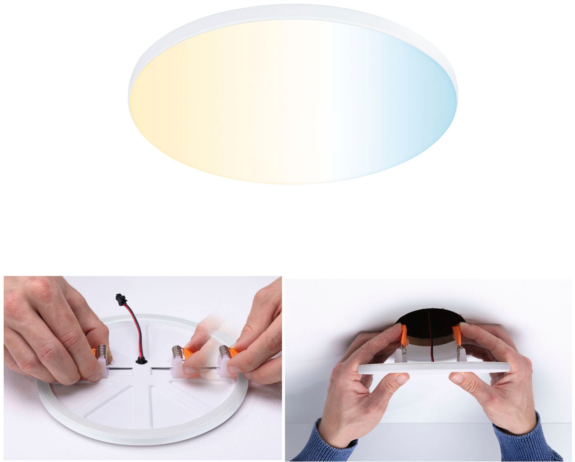 Paulmann LED Bad-Einbauleuchte »Veluna«, Schutzart IP44 spritzwassergeschützt, dimmbar, Ø 16,0 cm