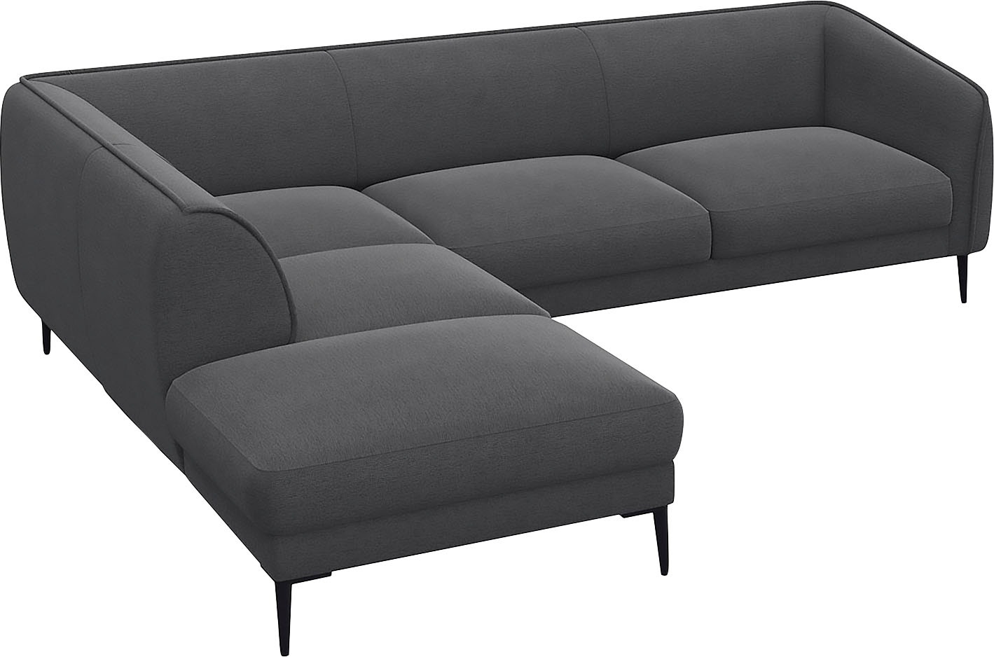 FLEXLUX Ecksofa "Belle Designsofa, L-Form, B/T 268/209 cm", Skandinavisches günstig online kaufen