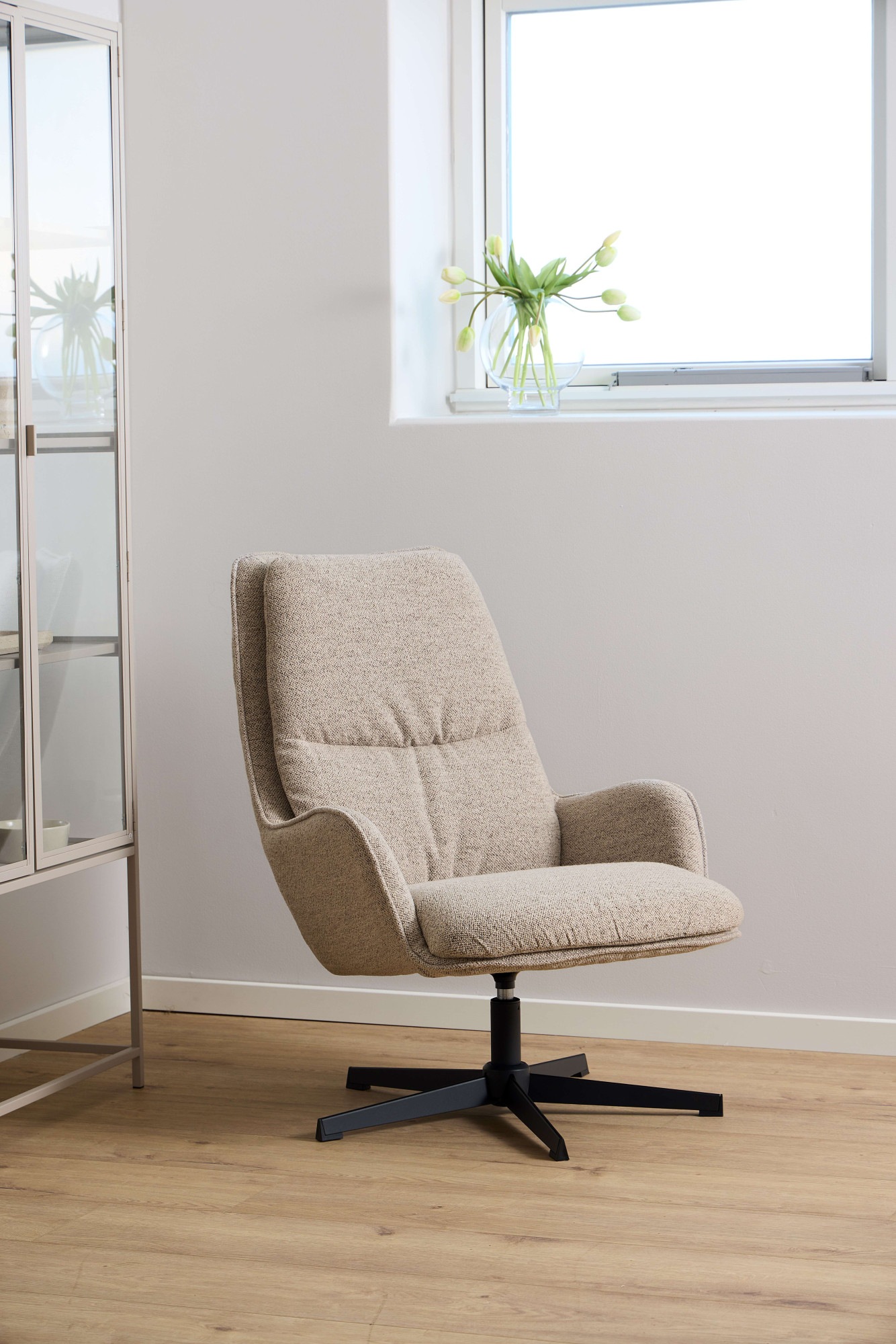 ACTONA GROUP Loungesessel "Bosley", Loungestuhl, Boucle beige, 5Stern Geste günstig online kaufen