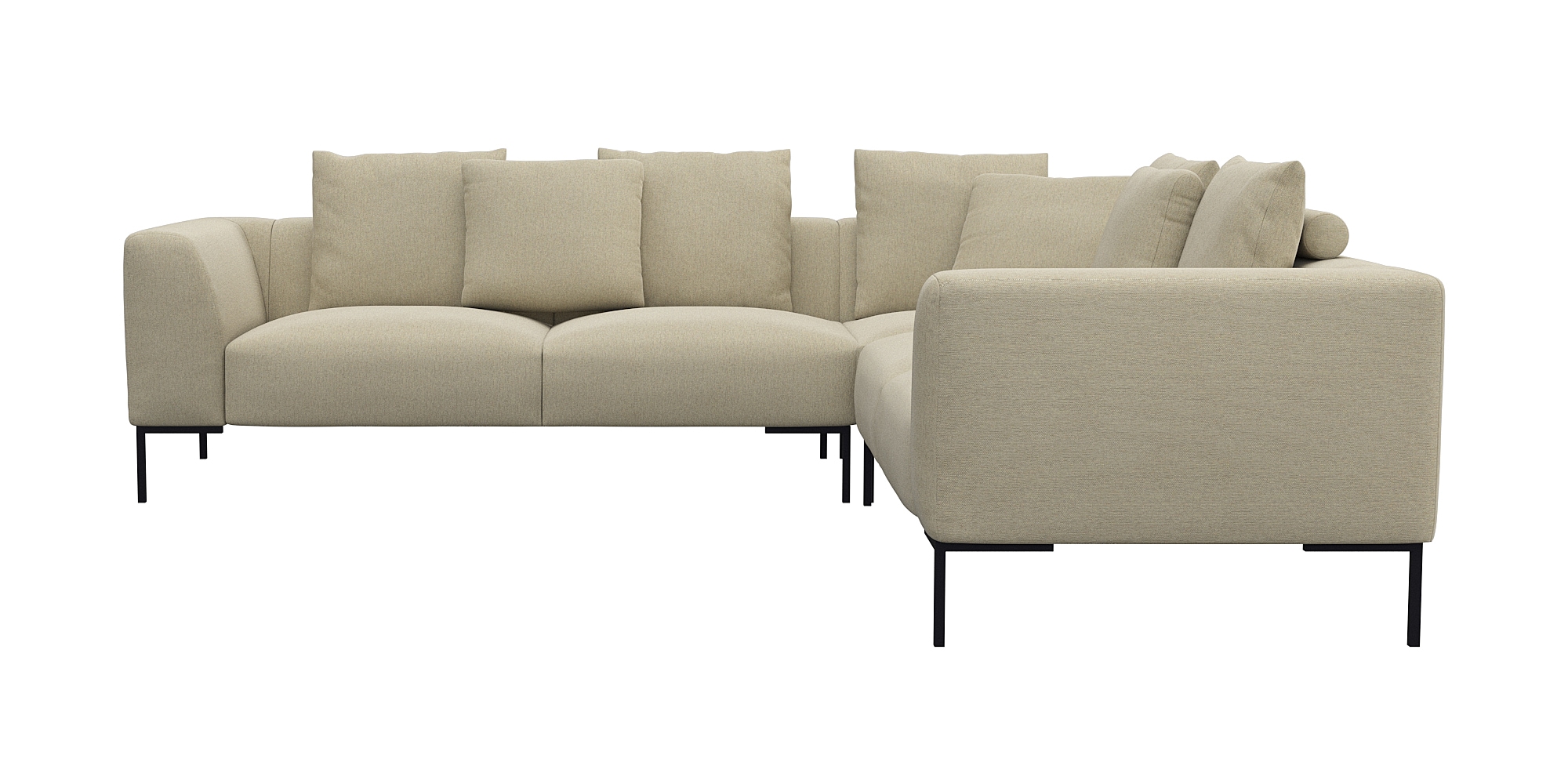 FLEXLUX Ecksofa »Sava, gleichschenklig, bequem mit hohem Sitzkomfort«, Tasc günstig online kaufen