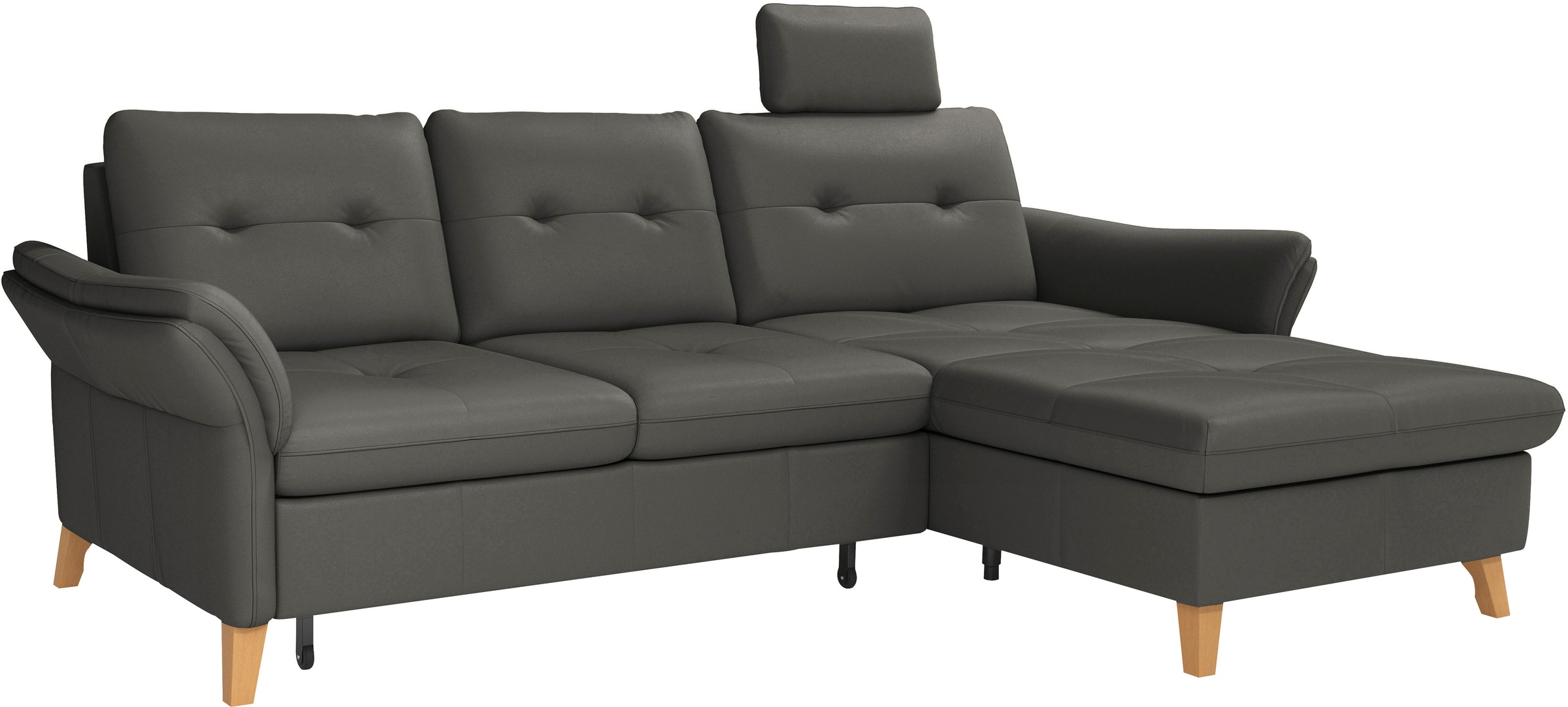 sit&more Ecksofa »Göteborg«, Sitztiefenverstellung und Federkern, wahlweise mit Bettfunktion