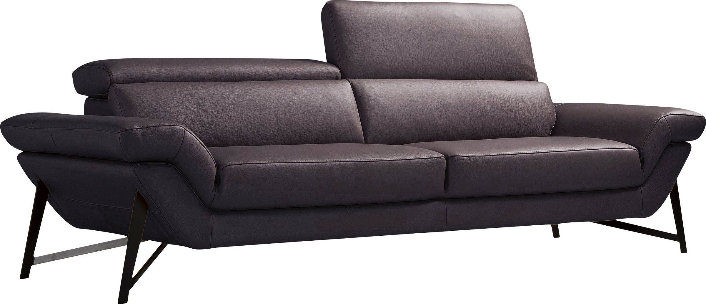 Egoitaliano 2,5-Sitzer »Narcisa, Designsofa, tolle Verarbeitungsdetails, hoher Sitzkomfort«, mit verstellbaren Kopfstützen