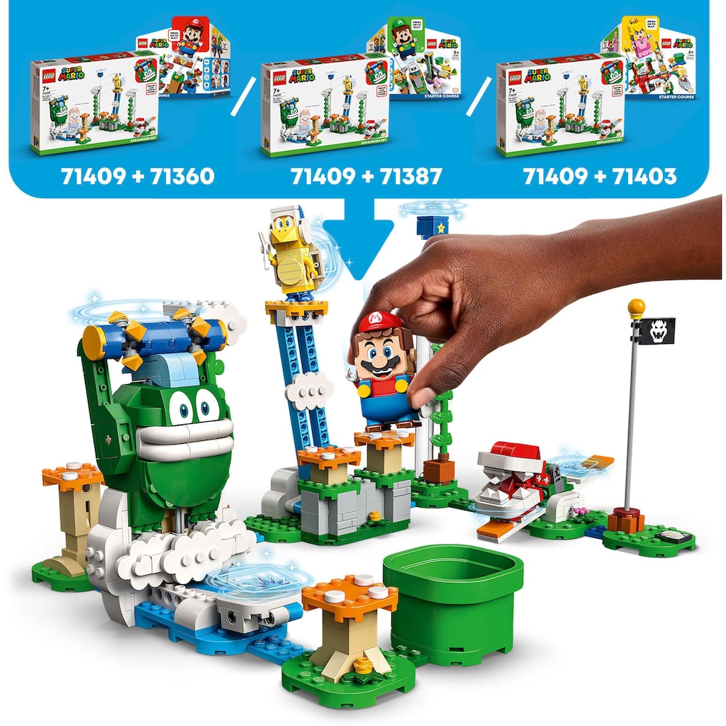 LEGO® Konstruktionsspielsteine »Maxi-Spikes Wolken-Challenge – Erweiterungsset (71409)«, (540 St.), LEGO® Super Mario