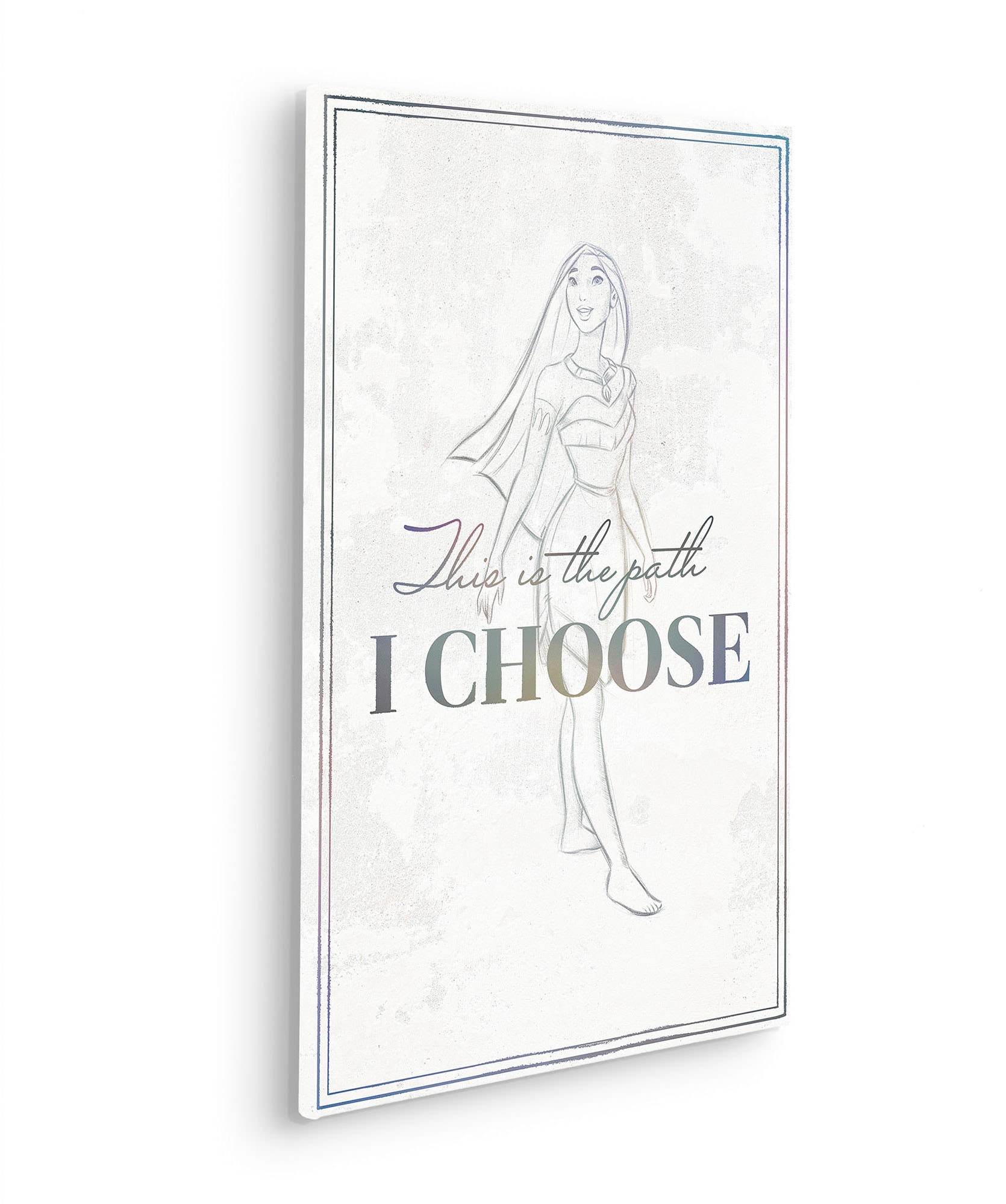 Komar Leinwandbild »Pocahontas Your Choice - Größe 40 x 60 cm«, Disney, (1 St.), Keilrahmenbild mit Echtholzrahmen, Kinderzimmer