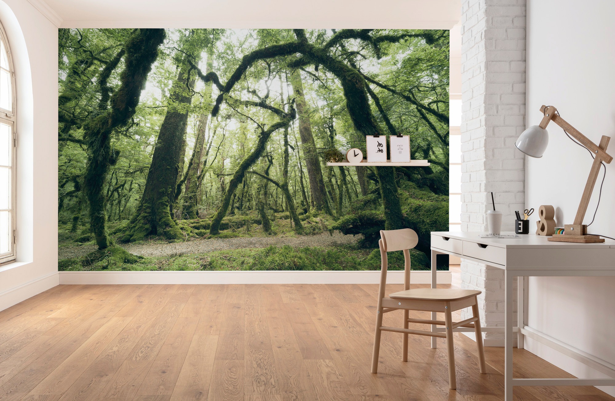 Sanders & Sanders Fototapete Wald Grün 450 x 280 cm 612685 günstig online kaufen