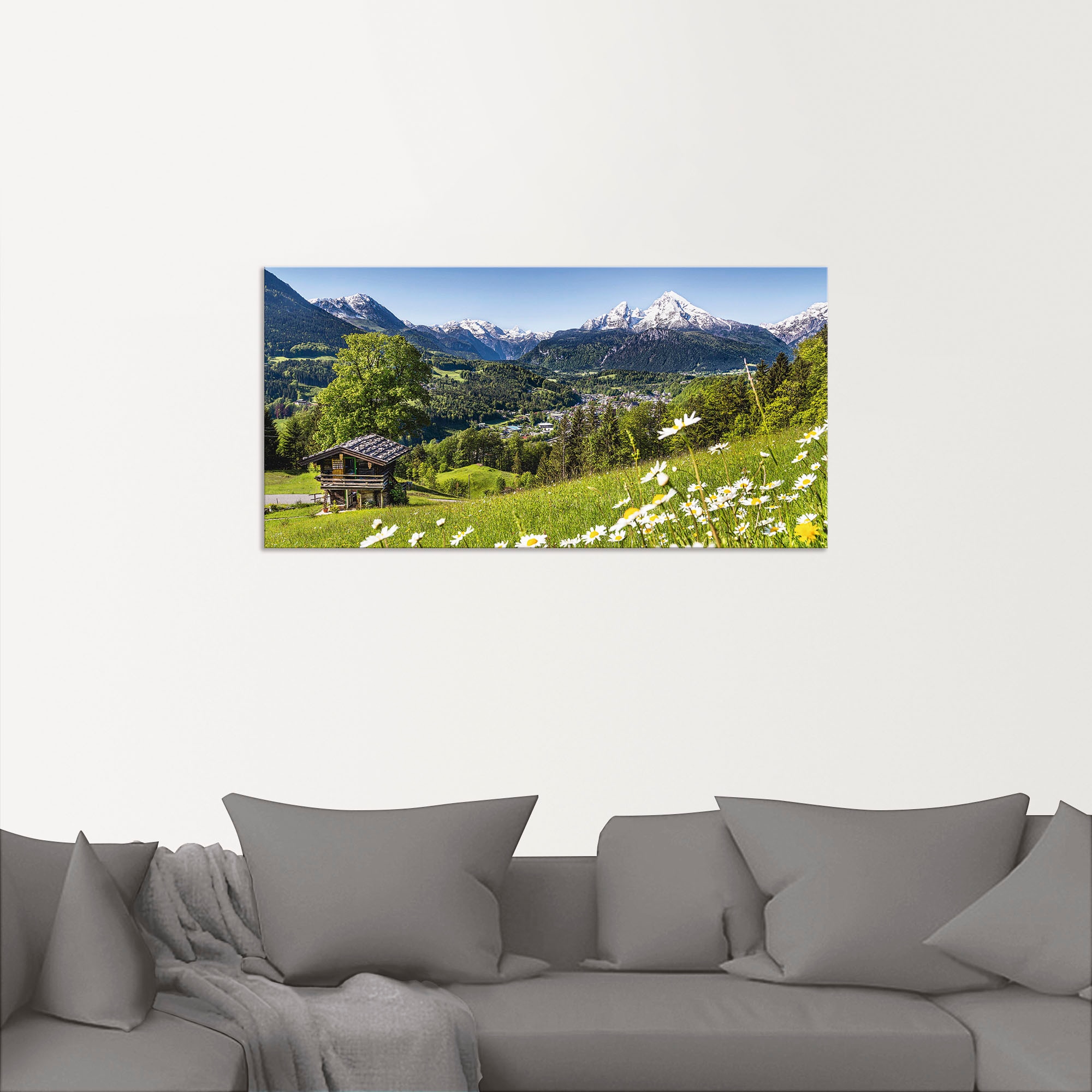 Artland Wandbild »Landschaft in den Bayerischen Alpen«, Berge, (1 St.), als günstig online kaufen