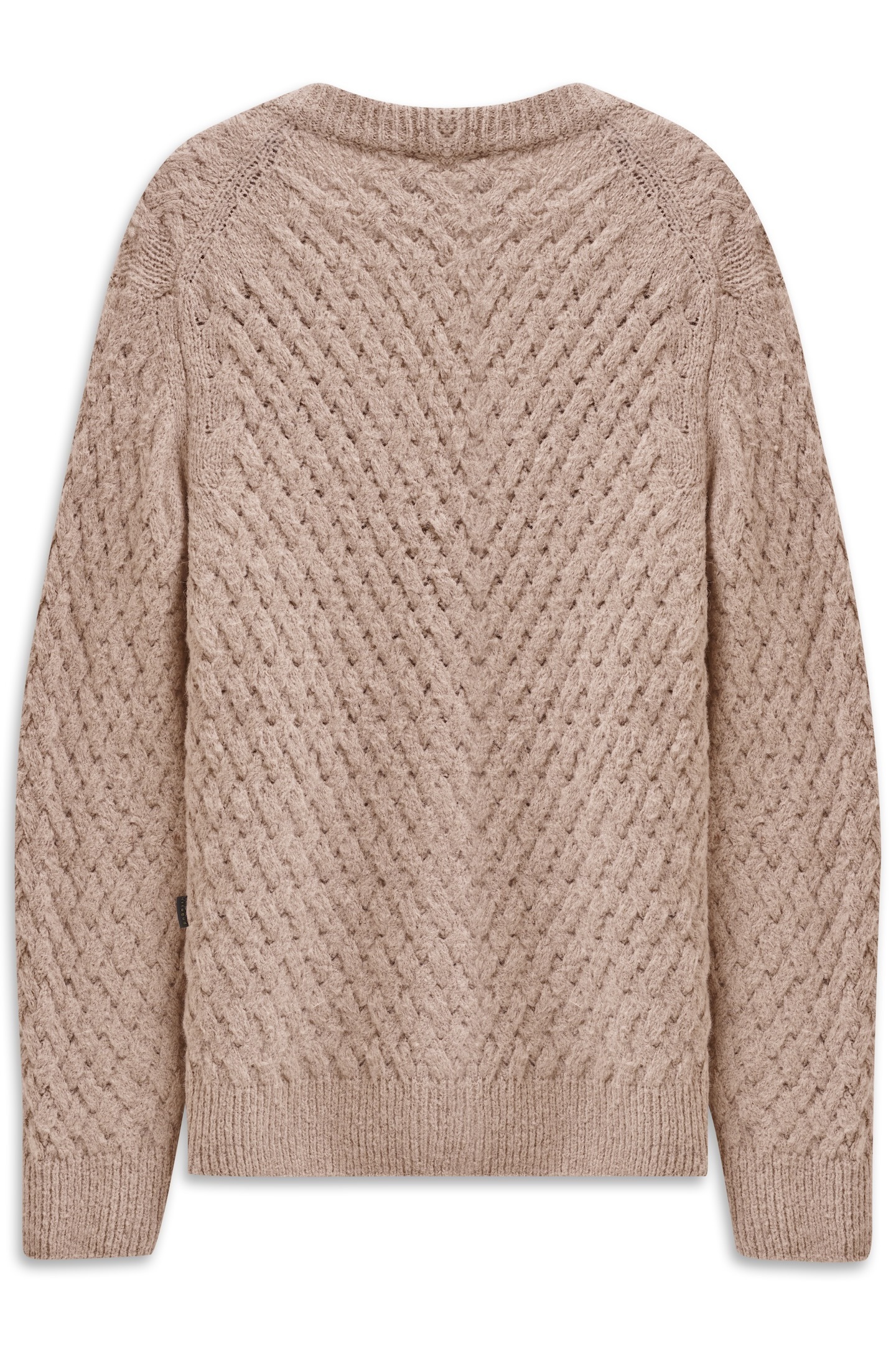 bugatti Cardigan »Regular Fit«, mit V-Ausschnitt & Flechtoptik