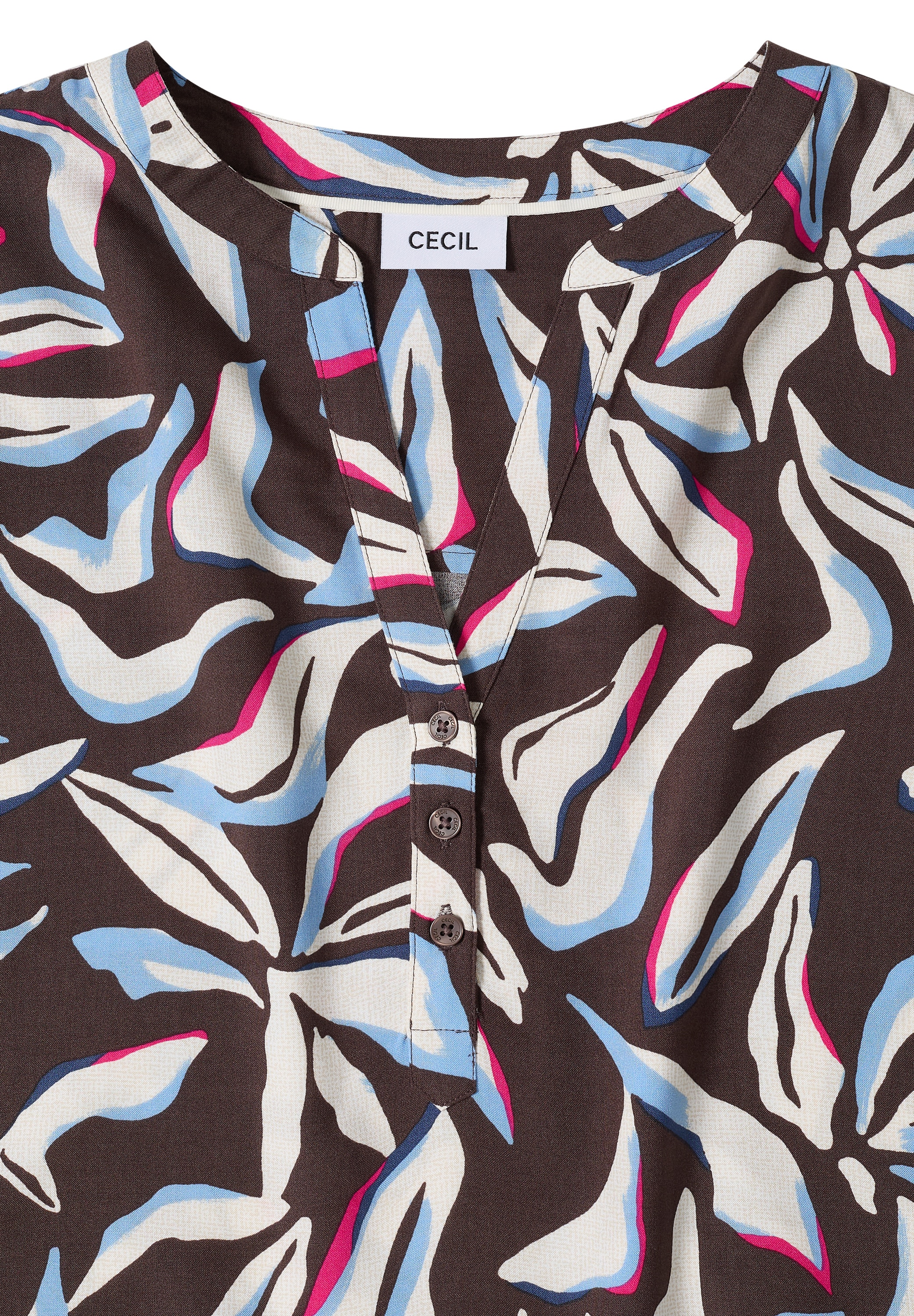 Cecil Druckbluse Sommerbluse mit floralem Muster