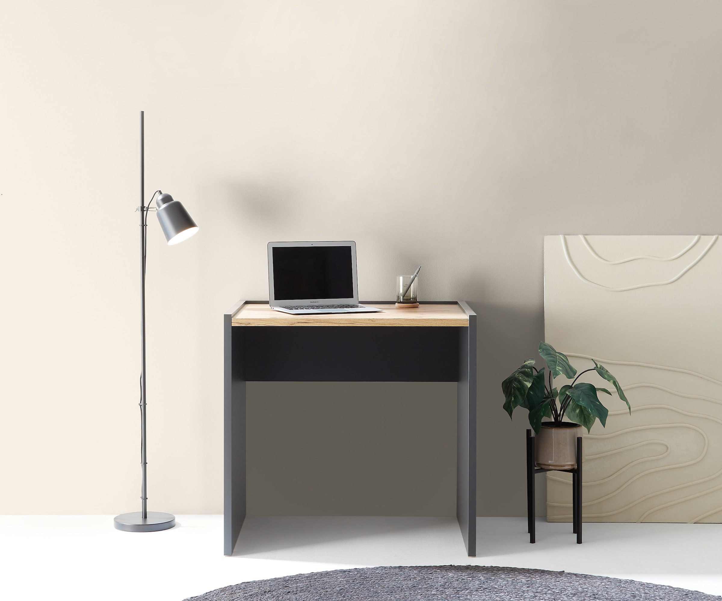 INOSIGN Schreibtisch »CiTY/GiRON«, moderner Computertisch, wohnliches Home Office, Breite 80 oder 143 cm